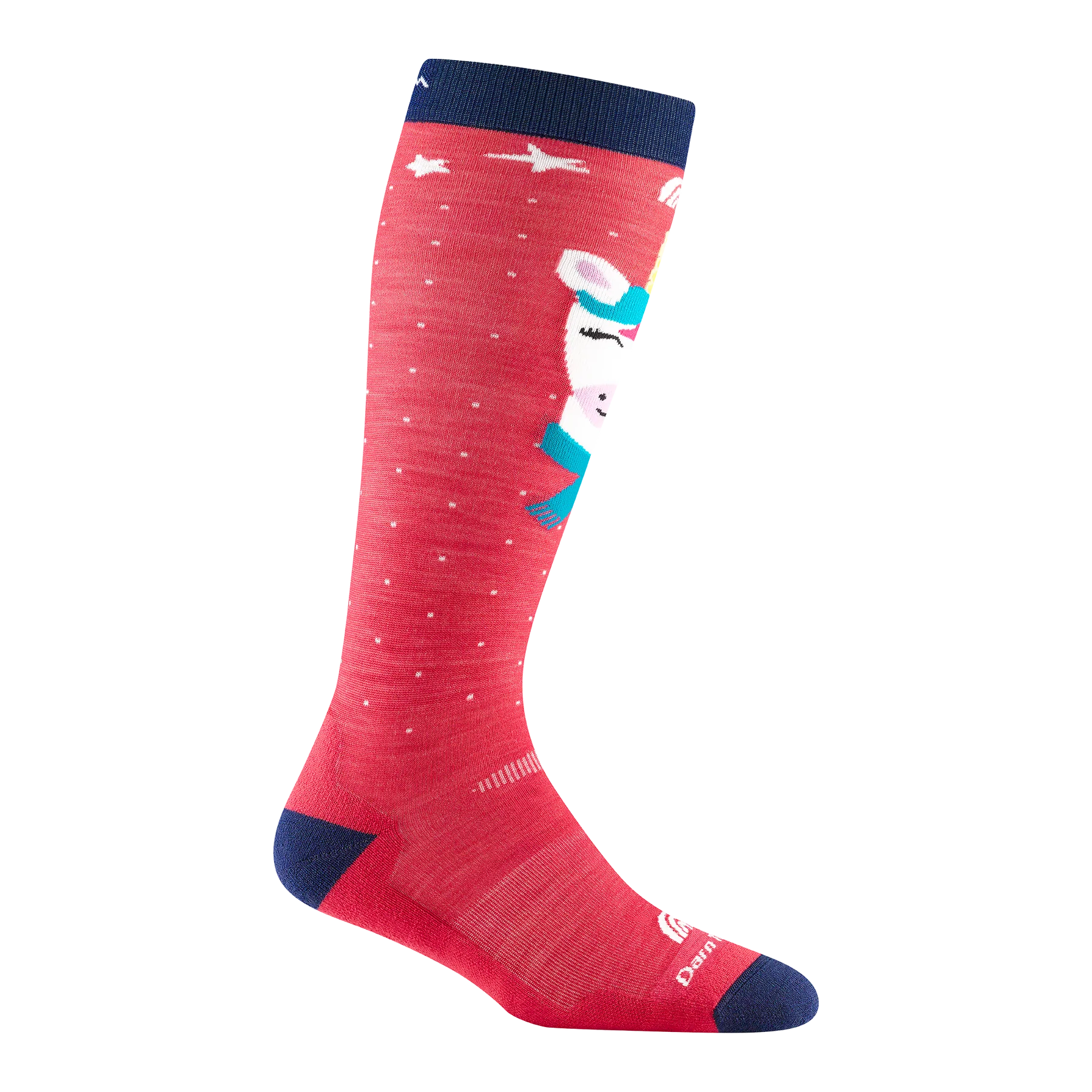 Darn Tough Raspberry Magic Mountain Over the Calf Socks - Hiking, Trekking & Outdoor Adventure Socks for Men & Women