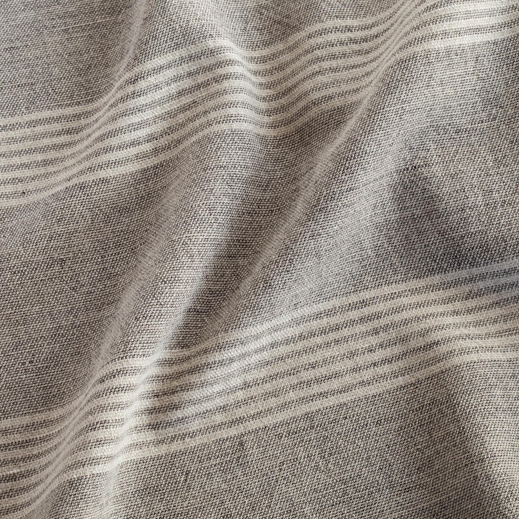 Premium Stockton Stripe Fabric - Graphite Color - High-Quality Upholstery & Home Decor Material for Sofas, Curtains & DIY Projects