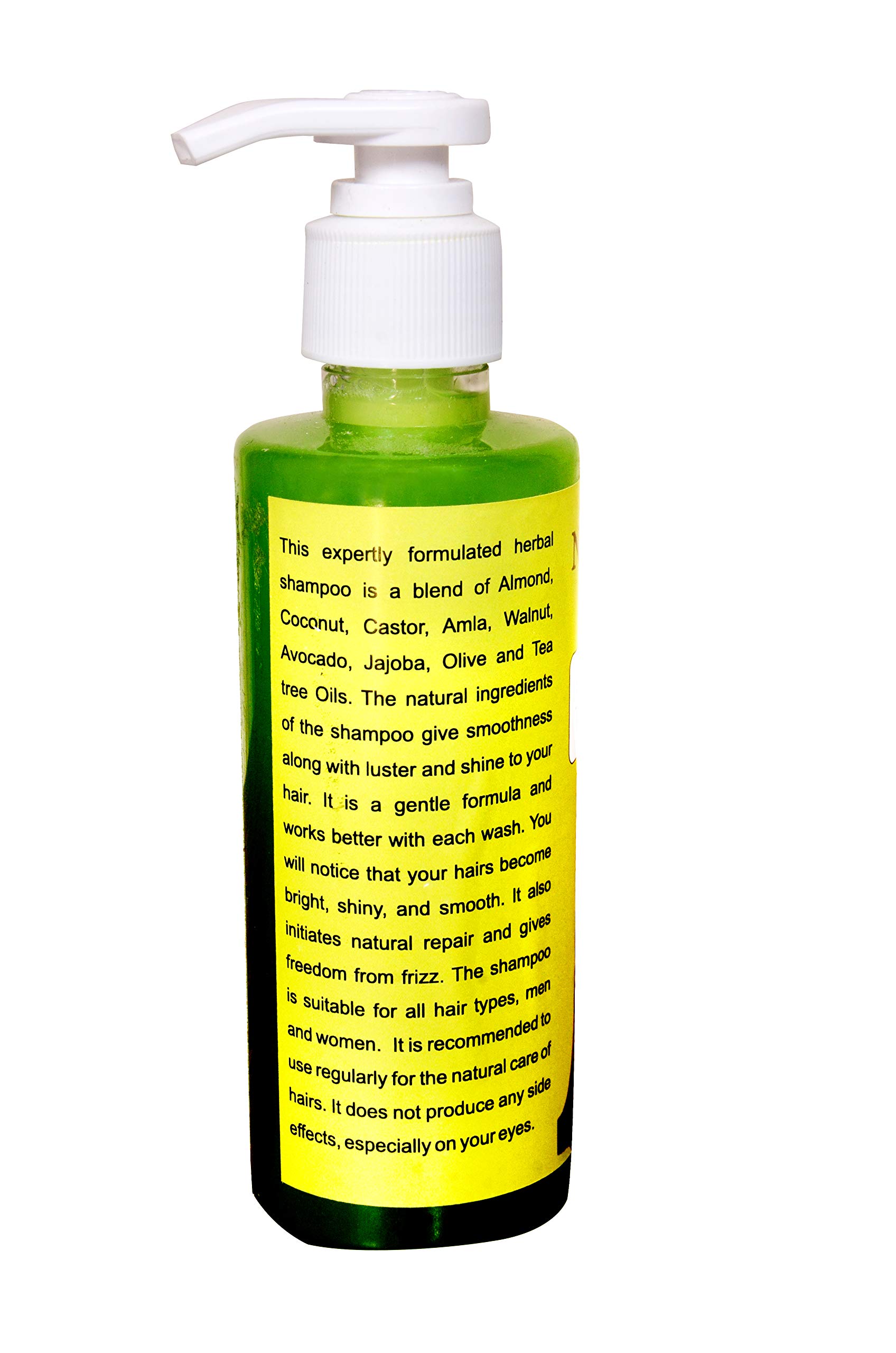 Natural Care Ultra Shampoo with 9 Essential Oils (Almond, Coconut, Castor, Amla, Walnut, Avocado, Jojoba, Olive & Tea Tree) - 200ml for Dry, Damaged Hair - Hydrating & Nourishing Scalp Treatment for Daily Hair Care Routine