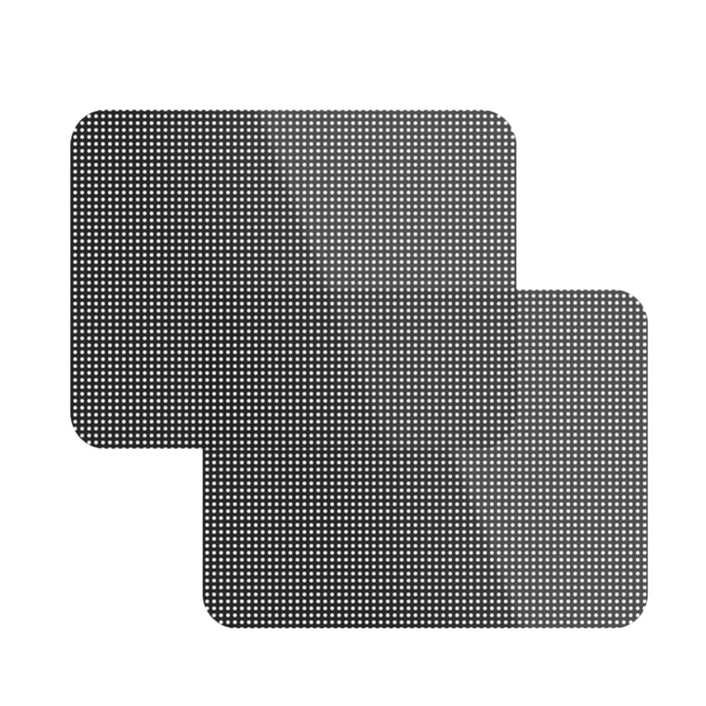 Car Window Sunshade Stickers - 1 Pair Black Adhesive Heat Shield Film for Sun Protection & UV Blocking | Perfect for Side Windows, Heat Reduction & Privacy | Ideal for Parking, Road Trips & Summer Driving