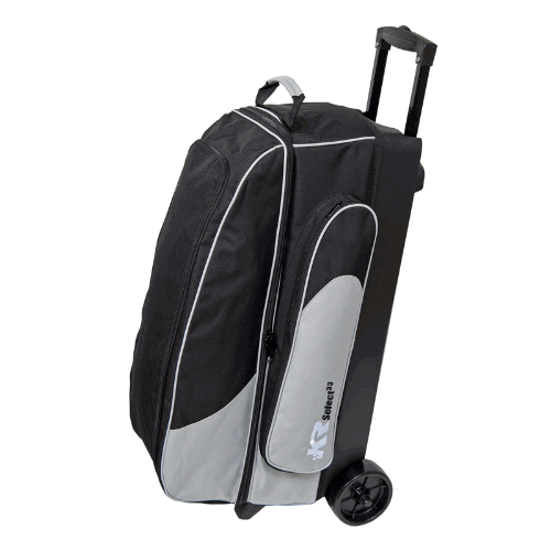 KR Strikeforce Select 3 Ball Roller Bowling Bag - Black/Silver - Perfect for League Play & Tournament Travel - Durable Bowling Gear for Serious Bowlers