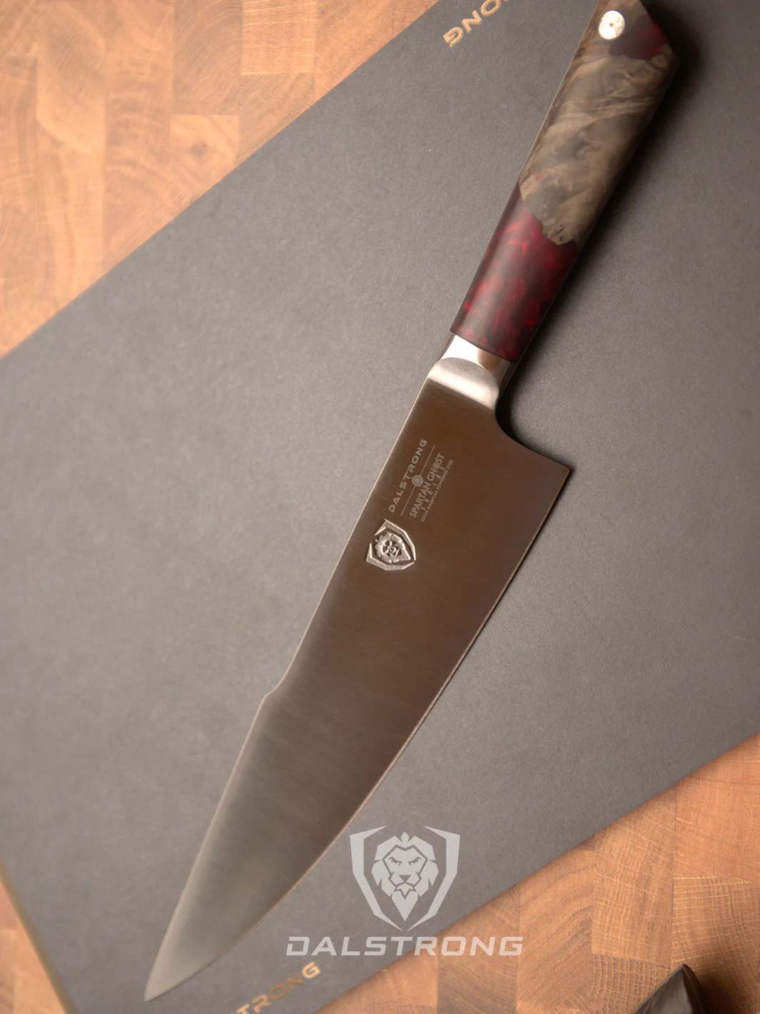 Premium 8-Inch Chef's Knife - Spartan Ghost Series by Dalstrong | High-Carbon German Steel | Razor Sharp Blade for Professional Cooking, Meat Cutting & Vegetable Chopping | Perfect for Home Chefs & Culinary Enthusiasts