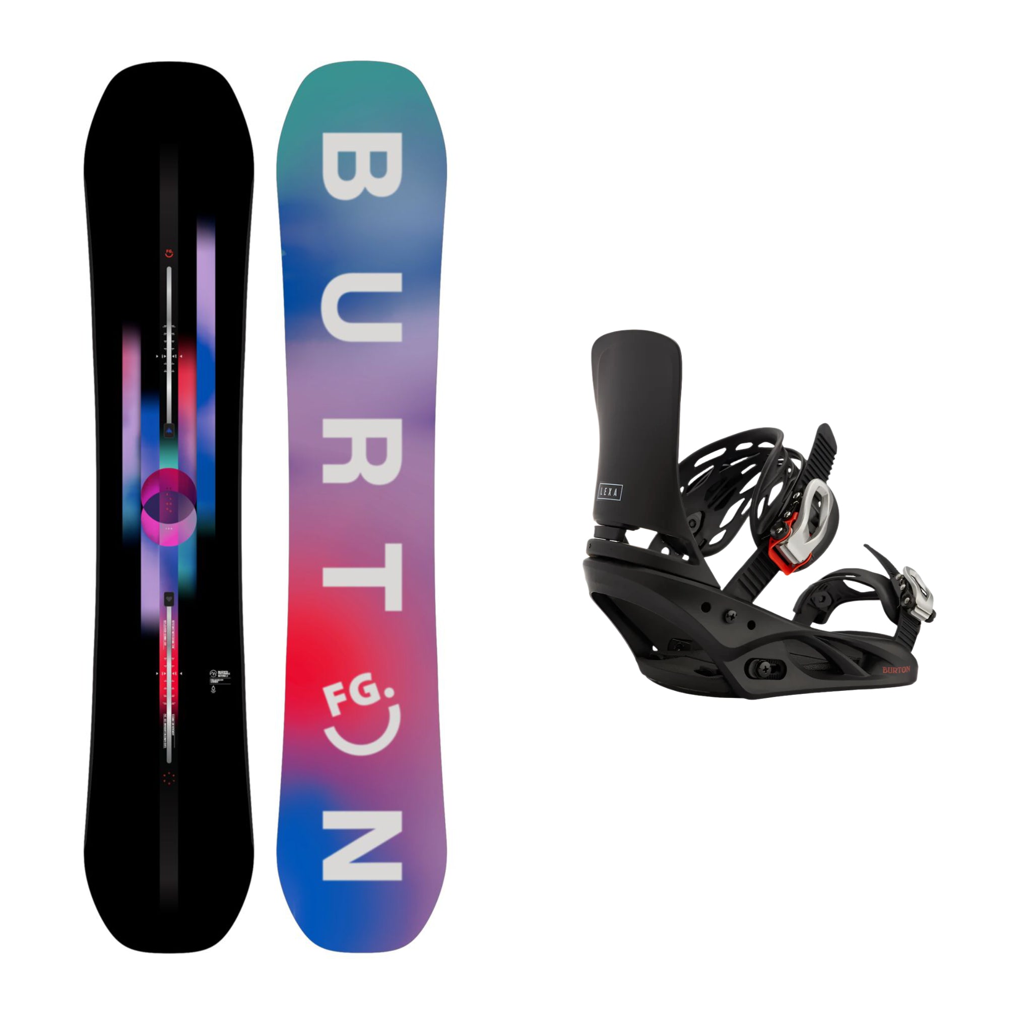 Burton Feelgood Women's Snowboard with Lexa Bindings 2025 - All-Mountain Freestyle Snowboard for Women | Perfect for Powder, Park & Backcountry Riding