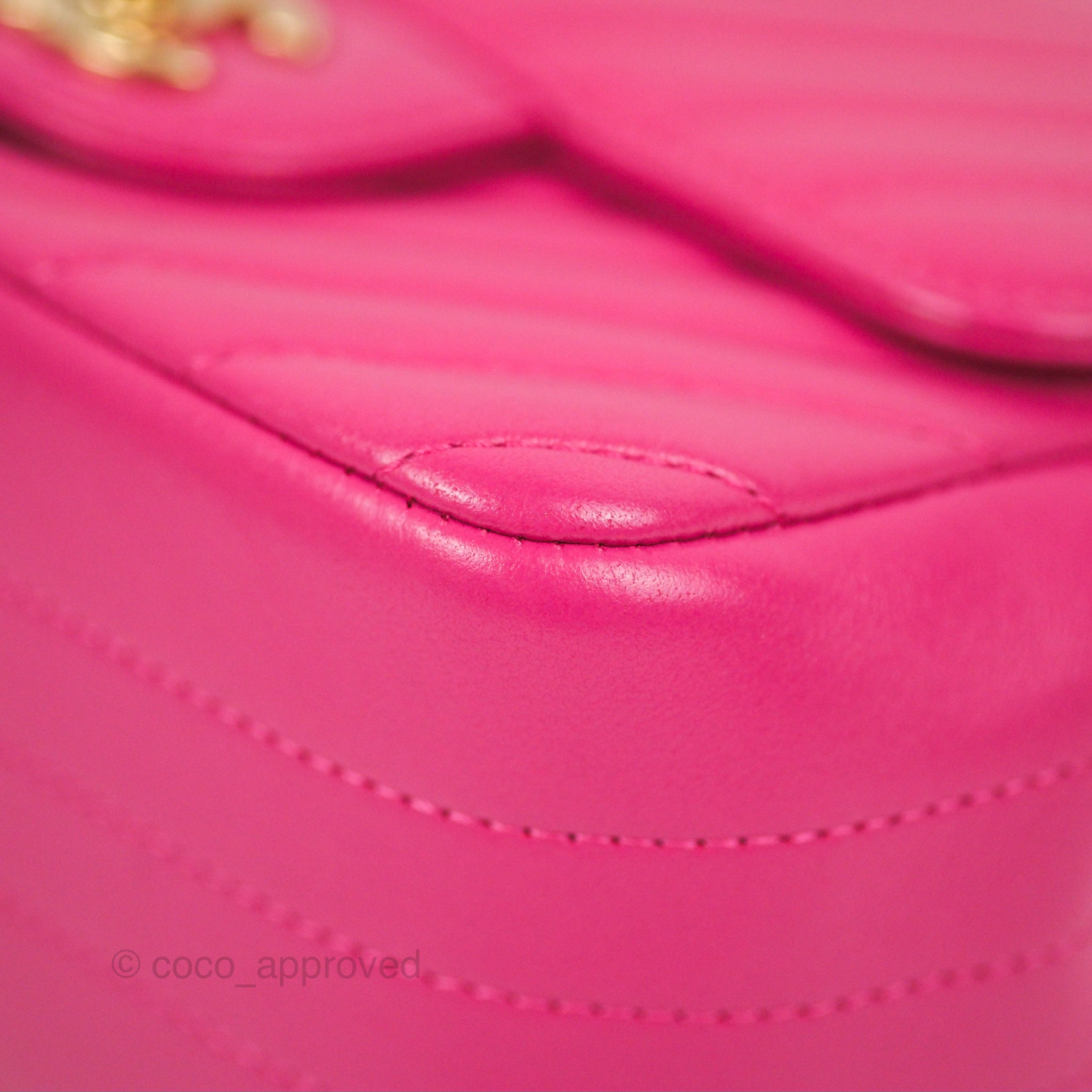 Chanel Chevron Mini Square Flap Bag in Pink Lambskin with Gold Hardware - Perfect for Evening Parties & Luxury Fashion Accessories