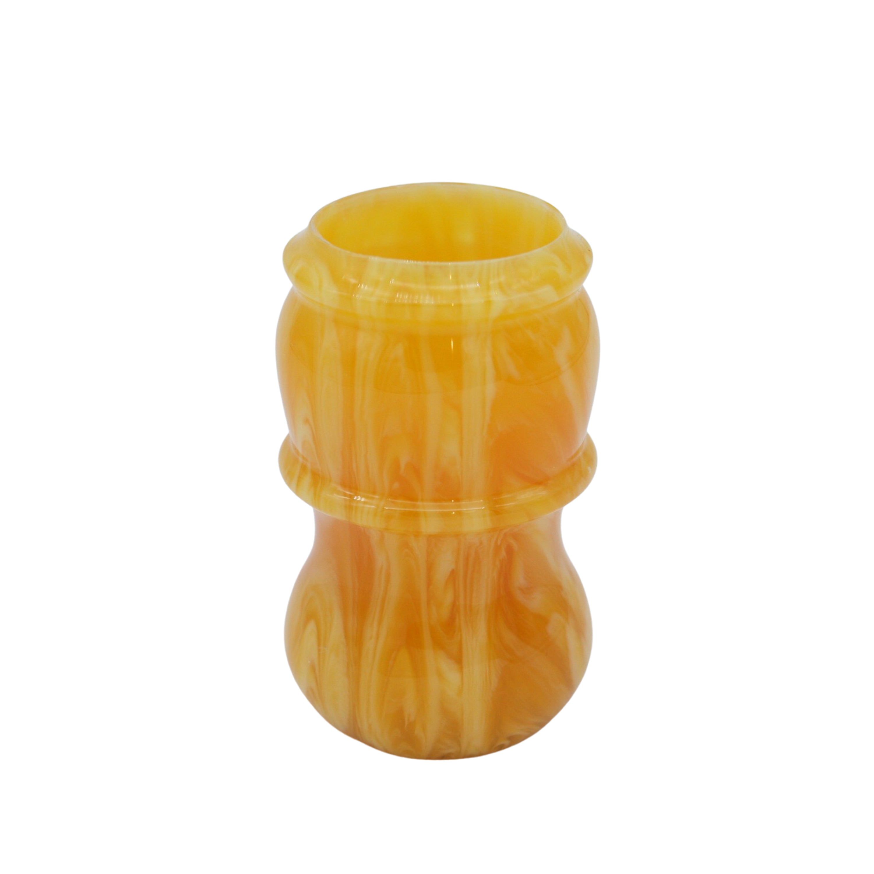 Premium Handcrafted Amber Shaving Brush Handle - Fits 24mm & 26mm Knots - Perfect for Wet Shaving & Grooming Gifts for Men