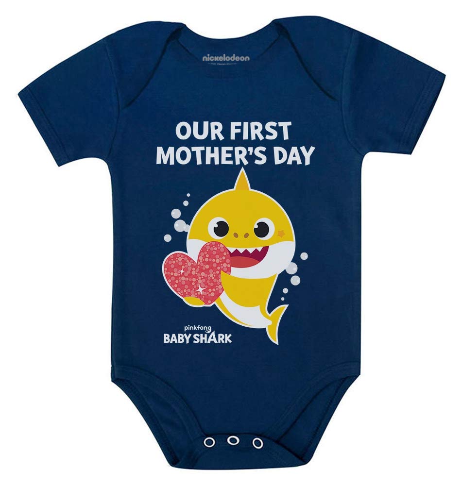 Baby Shark Doo Doo Doo Bodysuit Outfit - Cute 1st Mother's Day Gift for Baby Boys & Girls | Newborn Photo Shoot, Birthday Party, Family Matching Outfits