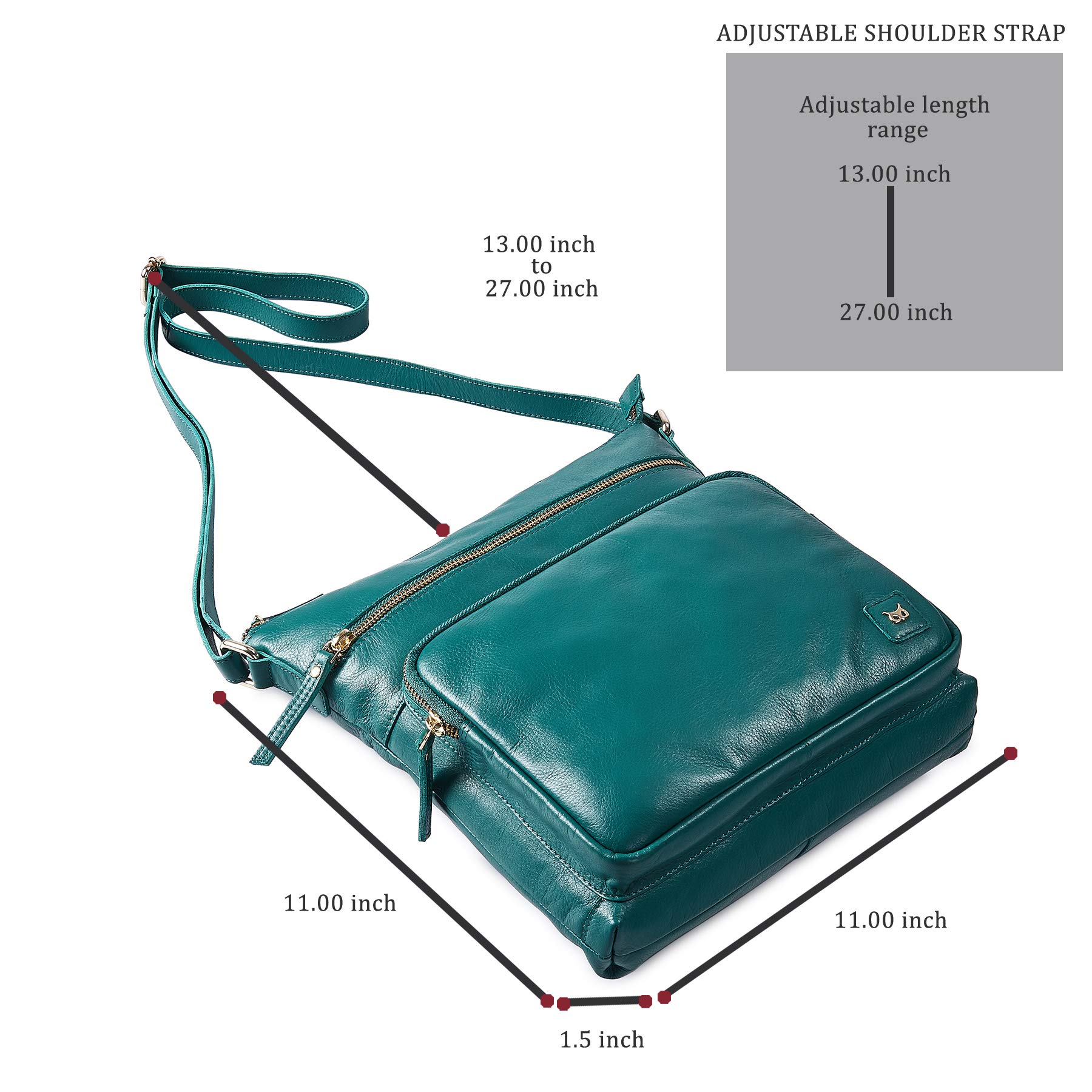 Genuine Leather Crossbody Bags for Women - Stylish Handmade Shoulder Purse with Multiple Pockets | Perfect for Work, Travel & Everyday Use