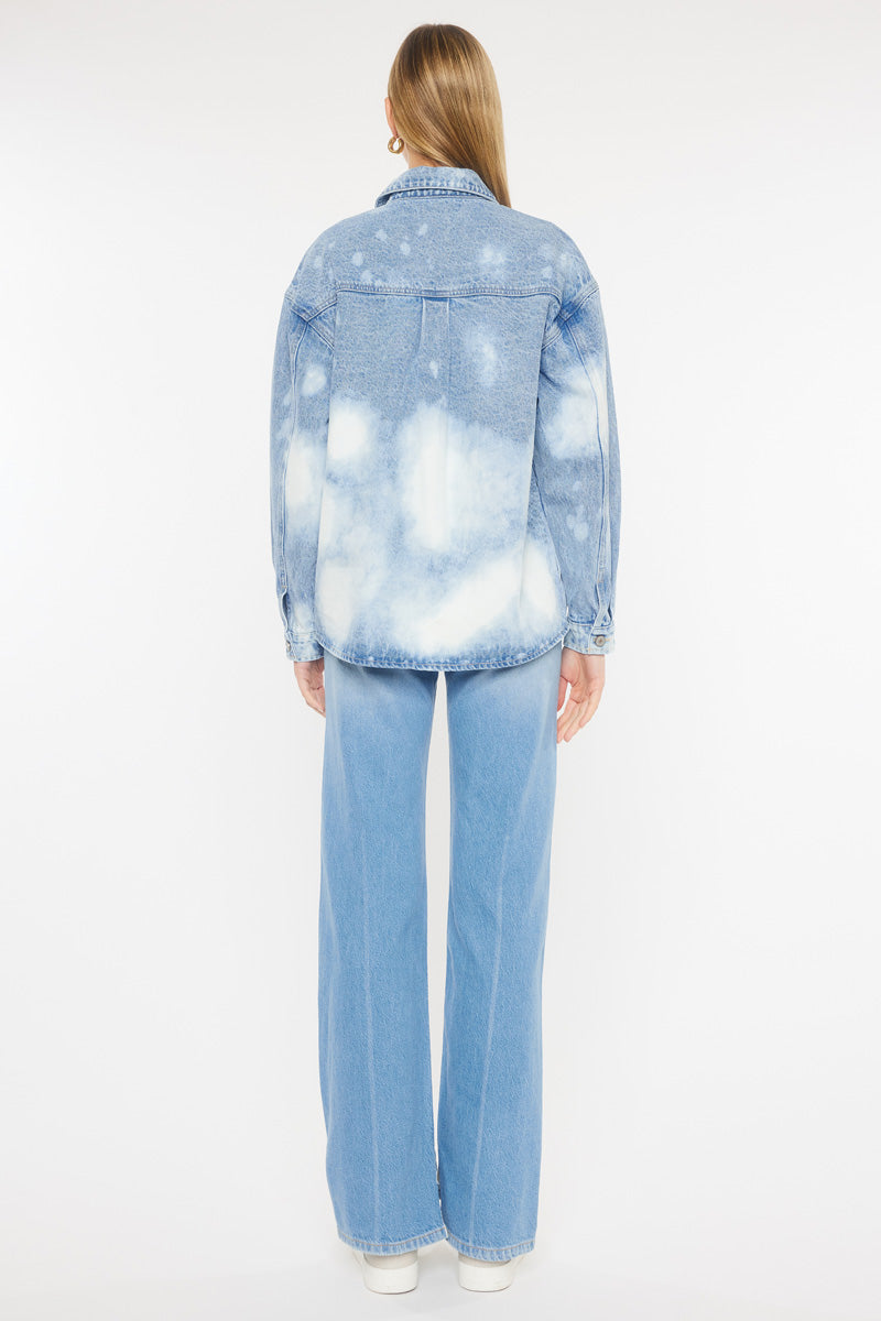 Josephine Oversized Shirt Jacket for Women - Stylish Long Sleeve Button Down Shacket - Casual & Work Wear - Perfect for Layering in Fall & Spring