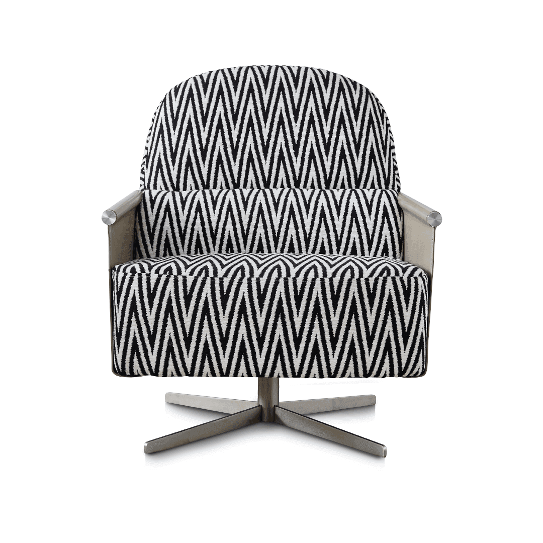 Emberly Printed Fabric Armchair - Modern Accent Chair for Living Room, Bedroom & Office - Stylish Home Decor with Floral Design - Perfect for Relaxing & Reading