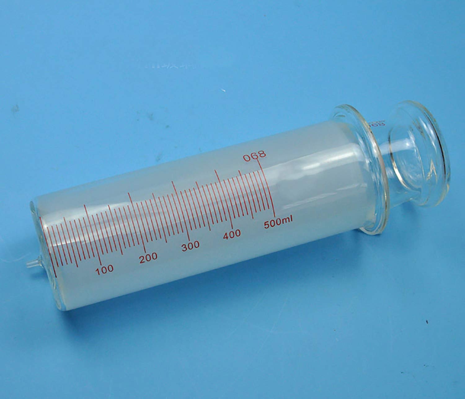 500mL Glass Syringes for Essential Oils & Liquids - Borosilicate Glass Injector with Measurement Marks - Perfect for DIY, Lab, Medical & Home Use