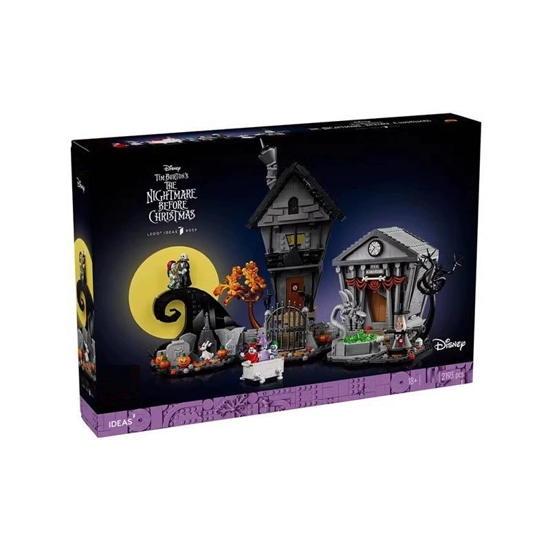 2193-Piece Tim Burton's The Nightmare Before Christmas Building Set - Collectible Model Kit for Fans & Decor | Perfect for Halloween, Christmas Displays & Movie-Themed Collections