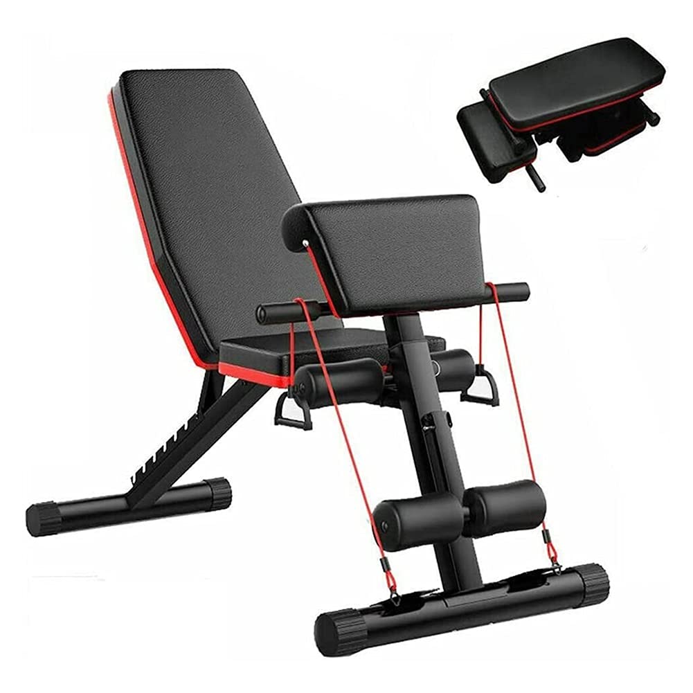 JIAX Adjustable Weight Bench for Home Gym - Foldable & Multifunctional Workout Bench for Men, Full Body Exercise - Perfect for Bench Press, Strength Training & Home Fitness Routines