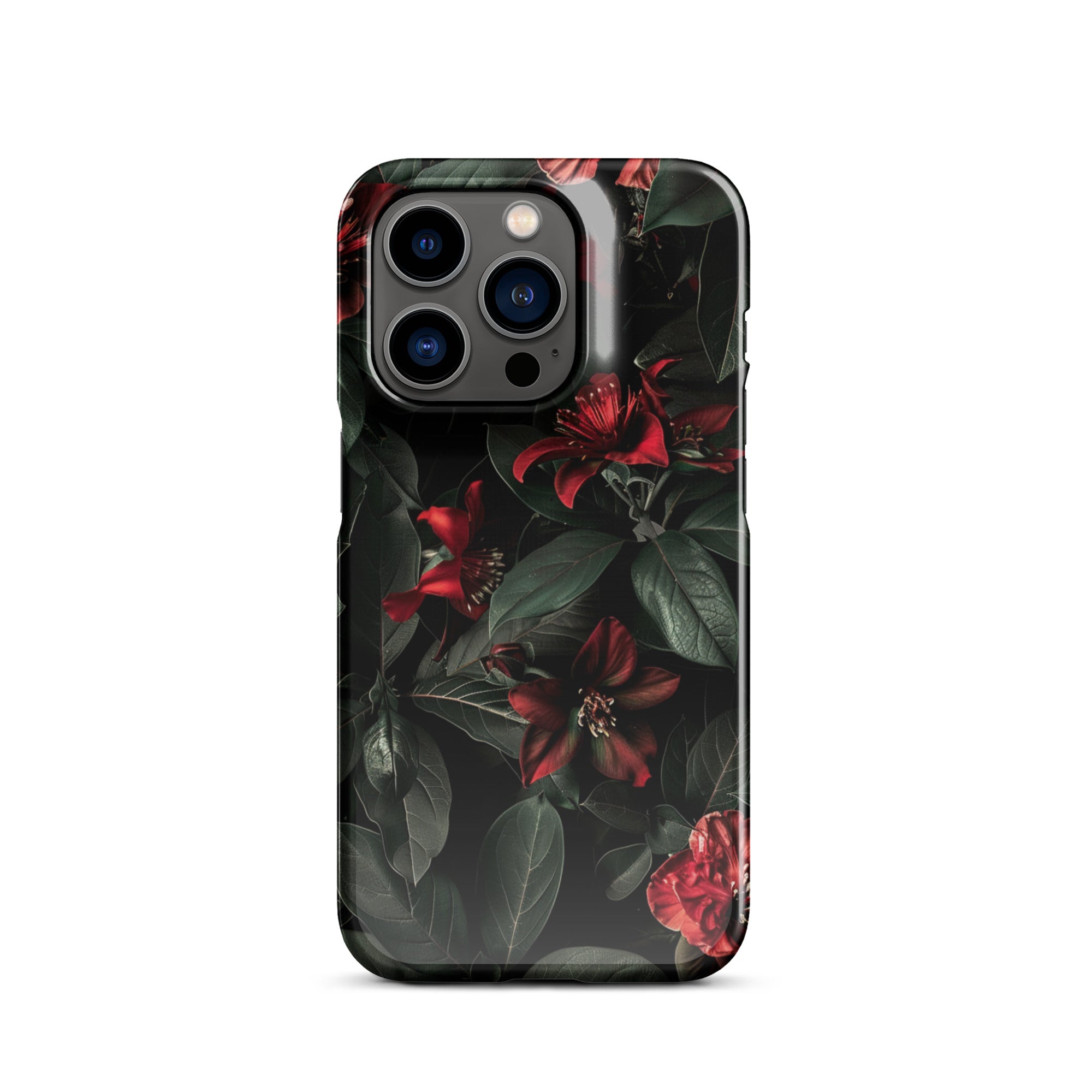Floral Pattern iPhone Snap Case - Stylish Protective Cover for iPhone 11/12/13/14/15 Pro Max - Perfect for Everyday Use, Travel & Fashion Accessories