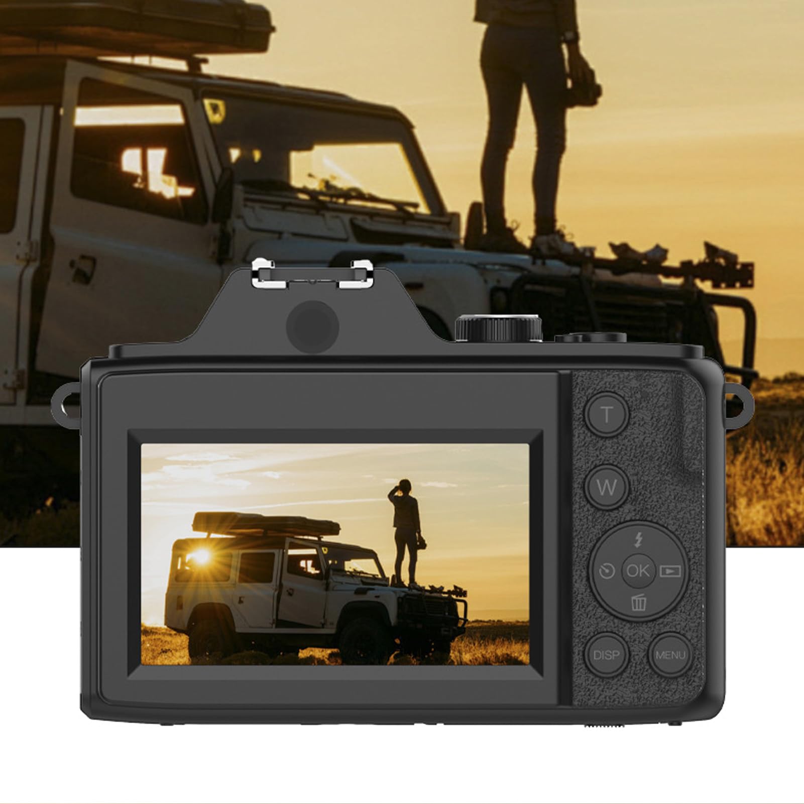 48MP Digital Camera with 6X Optical Zoom | 2.7K Vlogging Camera with Autofocus & Anti-Shake | Rechargeable Point and Shoot Camera for Beginners, Teens & Adults | Perfect for Travel, YouTube Videos & Family Events