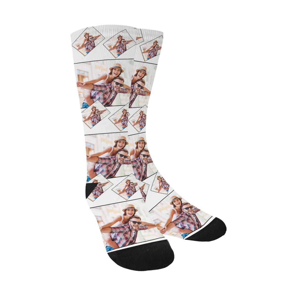 Custom Photo Socks - Personalized Christmas Socks with Funny Pet Faces for Men & Women | Cozy Crew Socks for Holiday Gifts, Family Matching & Pet Lovers