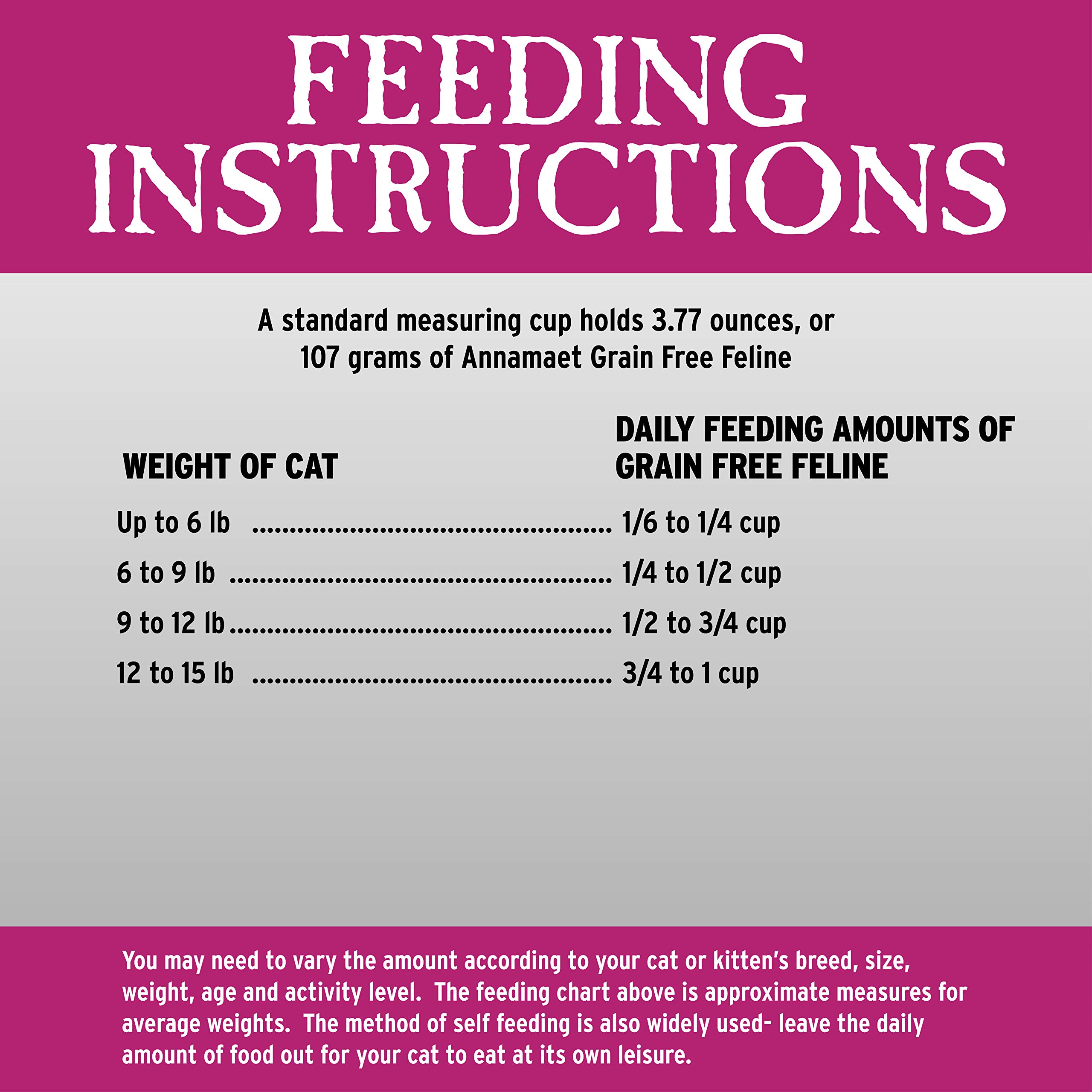 Annamaet Grain-Free Dry Cat Food - Chicken & Fish Recipe, 12 lb Bag - High Protein, Natural Ingredients for Indoor & Outdoor Cats - Perfect for Weight Management & Healthy Digestion