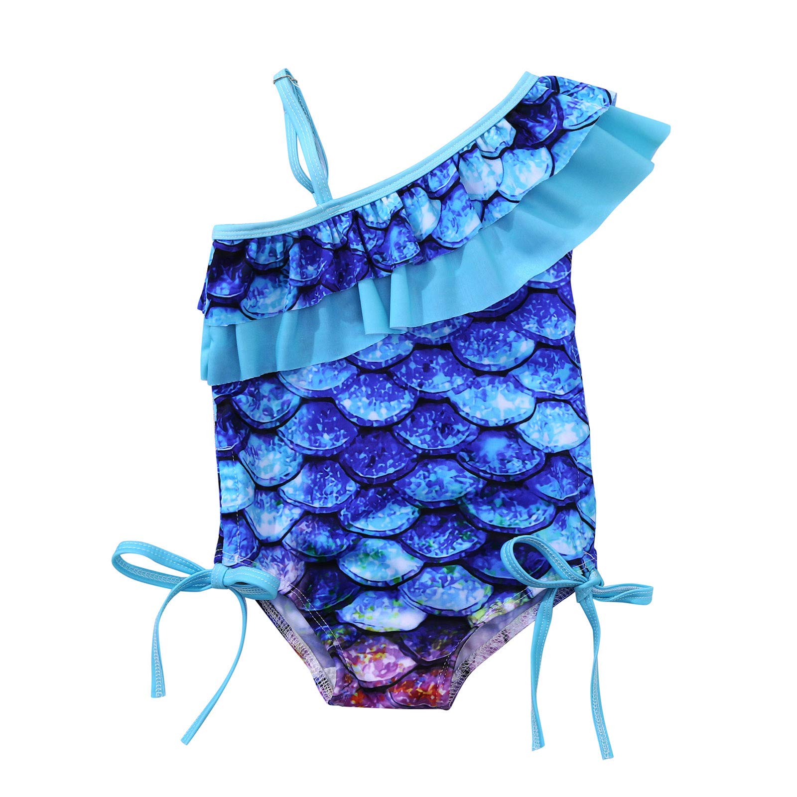 **Adorable Toddler Girls Mermaid Swimsuit - UPF 50+ One-Piece Baby Bathing Suit for 5T - Perfect for Pool, Beach & Summer Water Play**