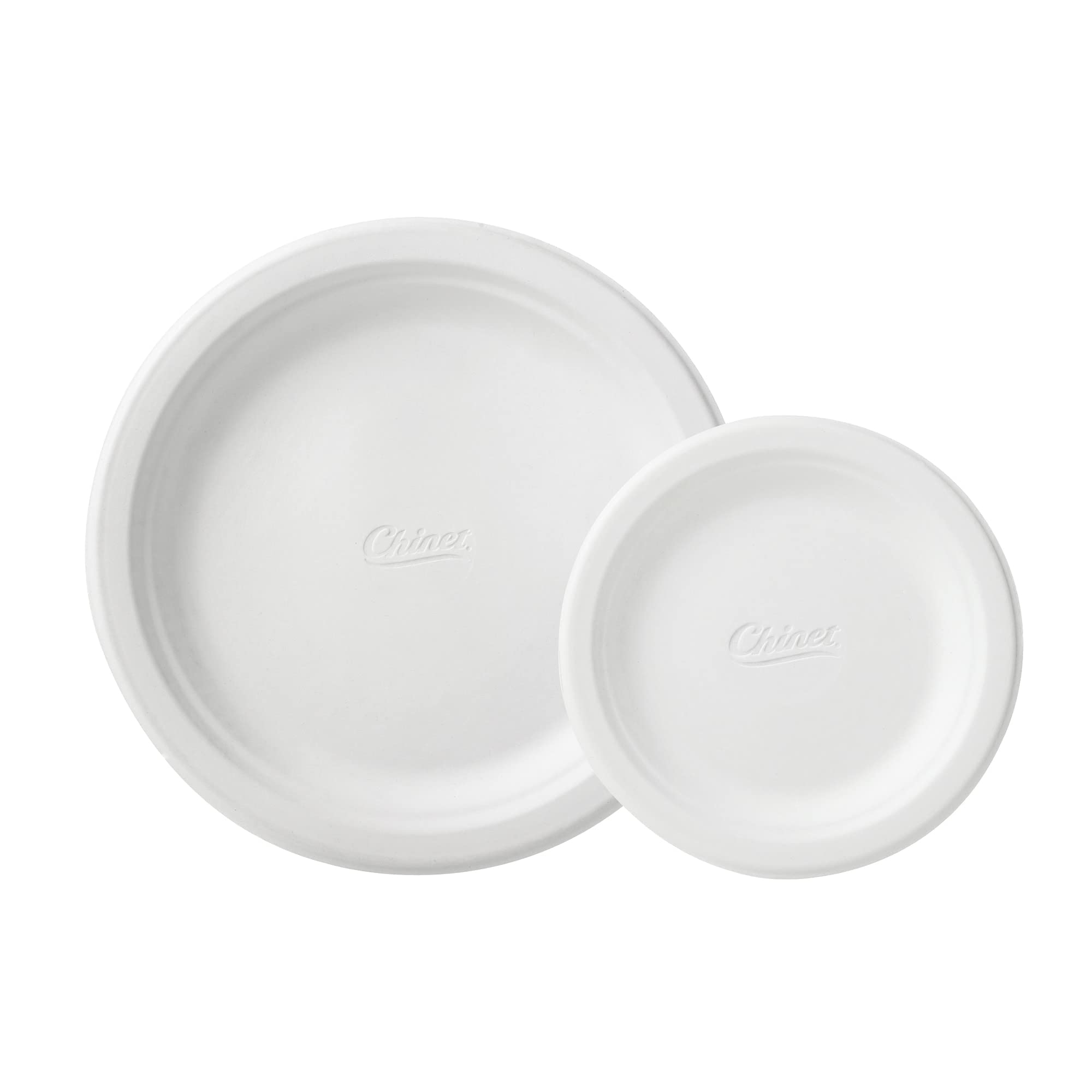 Chinet Heavy-Duty Coated Paper Plates, 8 3/4 Inch, Pack of 125 - Premium Disposable Dinner Plates for Parties, BBQs, and Family Gatherings