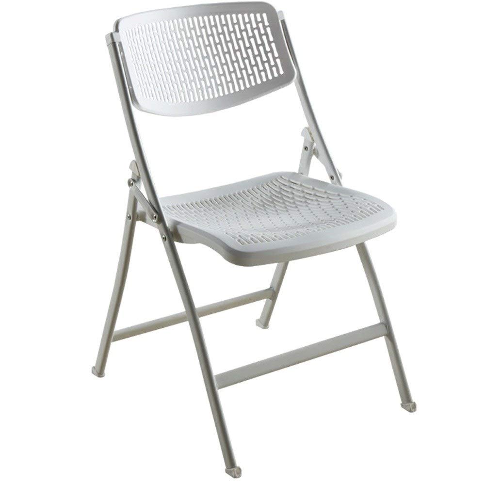 Ergonomic Office Chair - MUMUMI Folding Portable Modern Managerial Home Office Chair, Breathable Non-Slip Guest Reception Chair for Conference Room & Home Workspace (Gray)