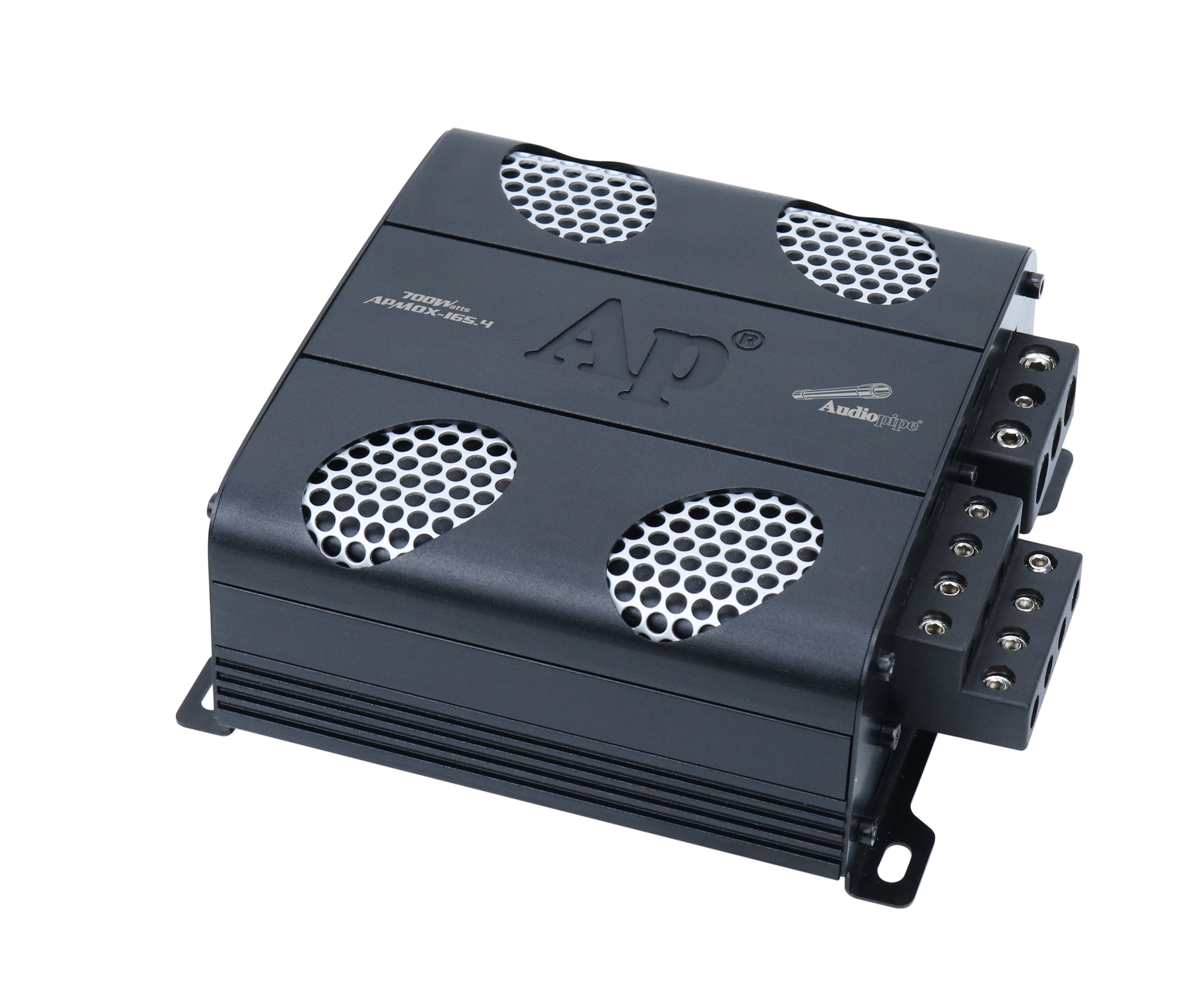 165W 4-Channel Class D Mini Car Amplifier - APMOX 165.4 - Compact Power for Car Audio Systems, Home Theater & DJ Setups