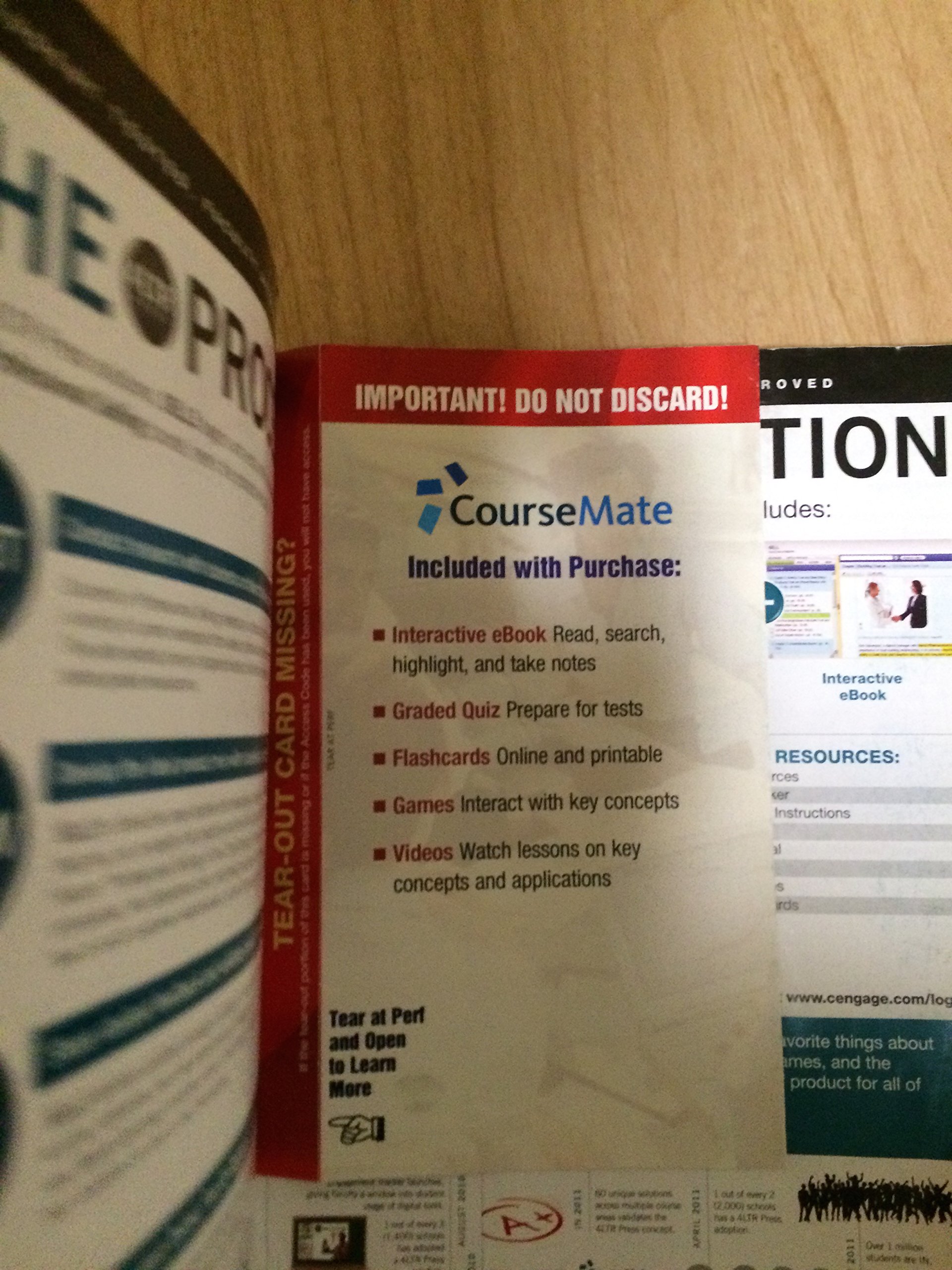 SELL (with CourseMate Printed Access Card) - Engaging 4LTR Press Marketing Textbook | Perfect for College Students & Marketing Professionals
