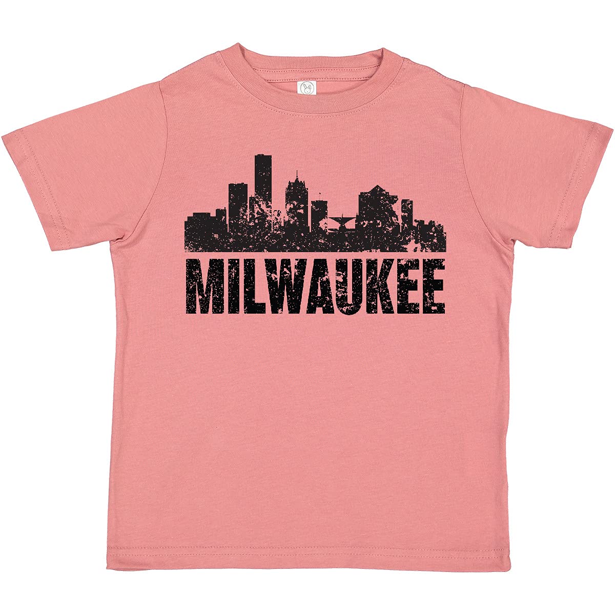 Inktastic Milwaukee Skyline Grunge Toddler T-Shirt - Cool Graphic Tee for Boys & Girls - Soft Cotton Kids Shirt - Perfect for Casual Wear, School & Family Outings