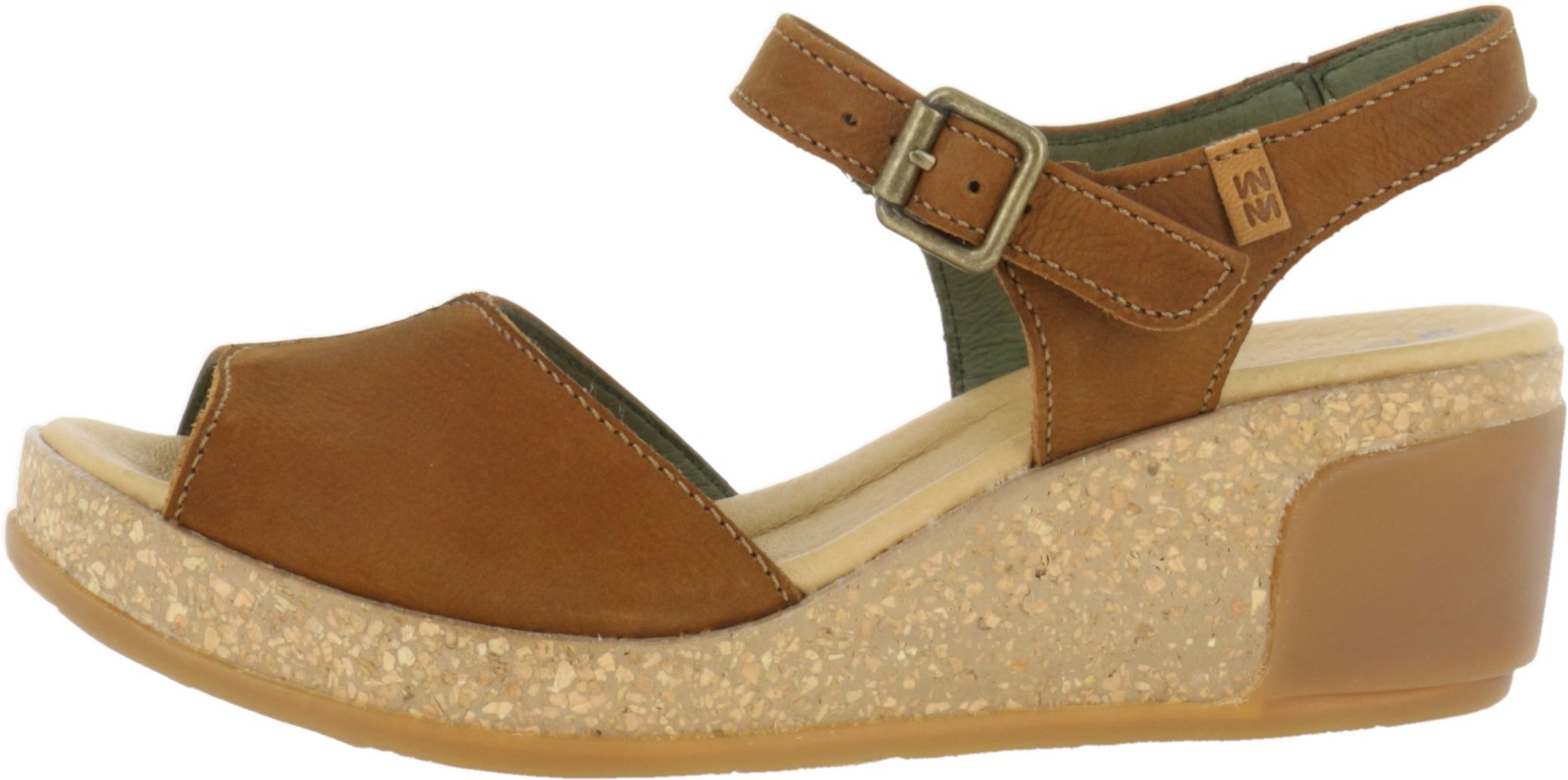 El Naturalista Women's Leaves Sling Back Sandals - Comfortable Leather Summer Shoes for Walking & Travel | Casual Beach, Vacation & Outdoor Wear
