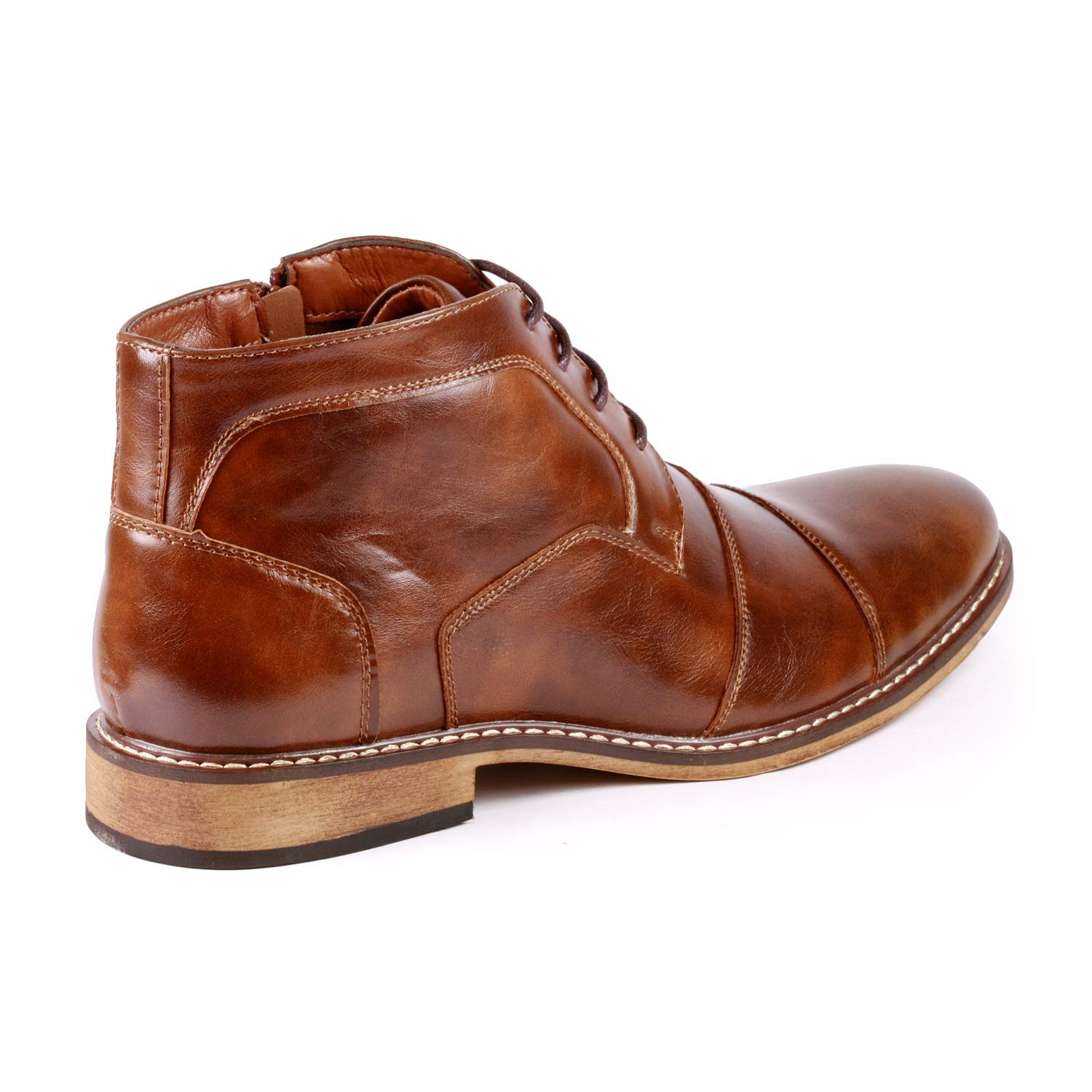 Metrocharm MC147 Men's Cap Toe Oxford Dress Shoes - Formal & Casual Ankle Boots for Business, Office & Wedding Occasions