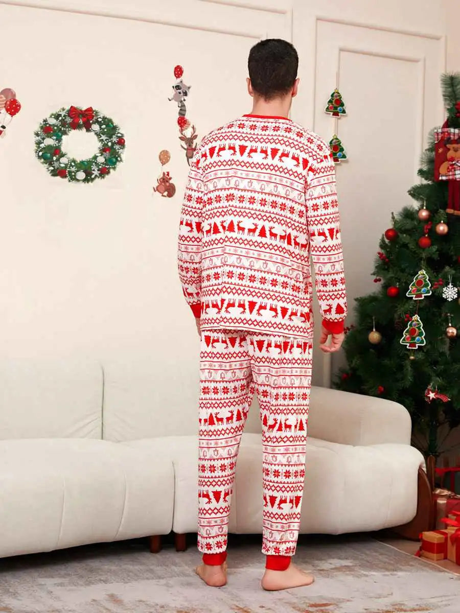Reindeer Family Matching Christmas Pajamas Sets - Cozy Holiday Sleepwear for Women, Men & Kids | Perfect for Christmas Morning & Family Photos