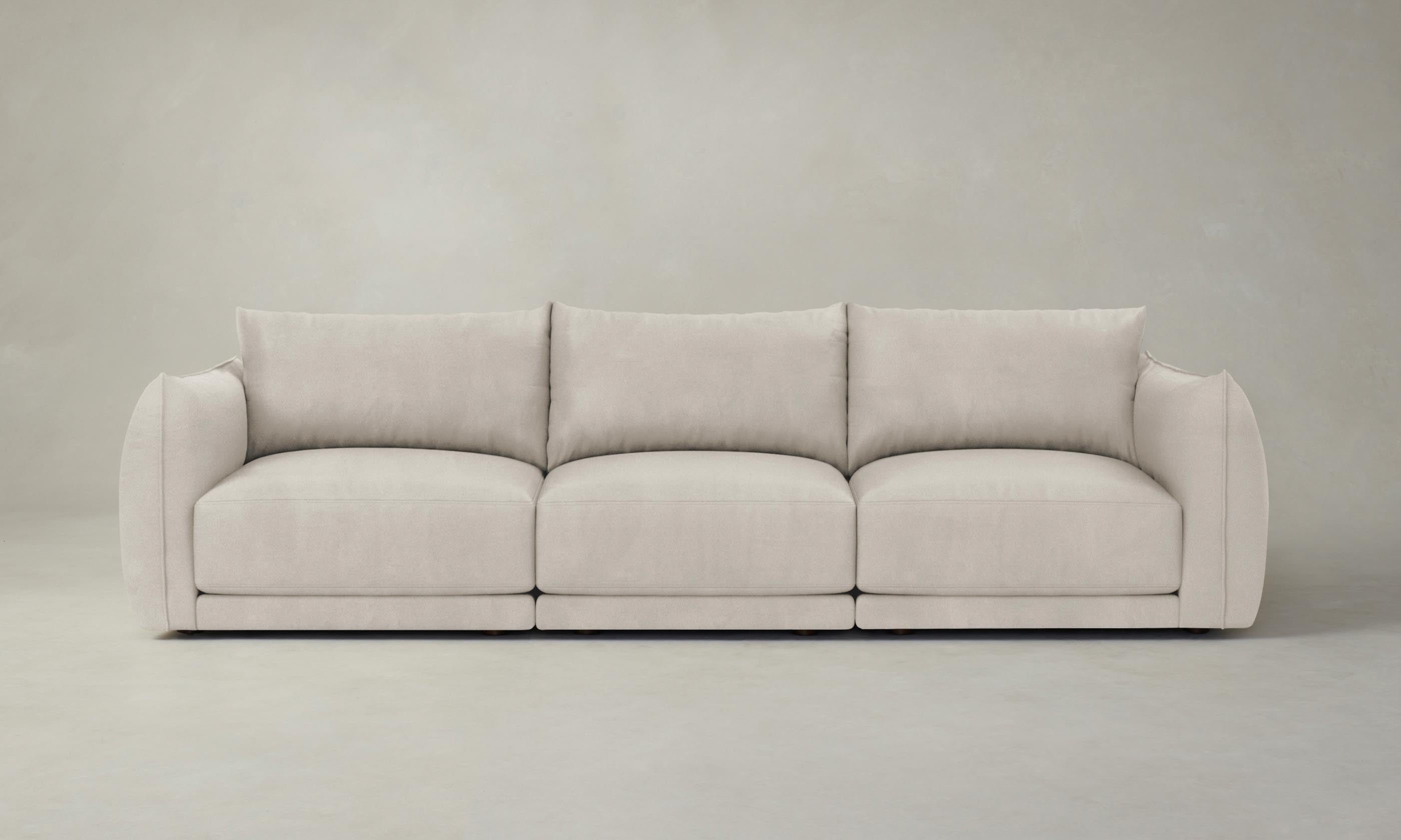 Premium Jones Modular Sectional Sofa - Genuine Nubuck Leather in Sail Color - Perfect for Living Room, Lounge & Home Theater Seating