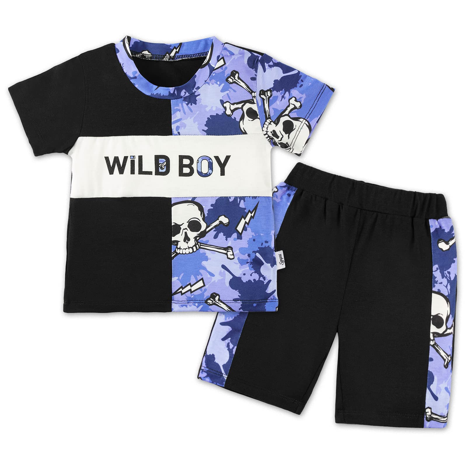 SYNPOS Baby Boy Summer Clothes Set - Shorts & T-Shirt Outfits for 6-24 Months (2T, 3T, 4T) | Toddler & Infant Newborn Clothing | Perfect for Playtime, Beach & Outdoor Activities