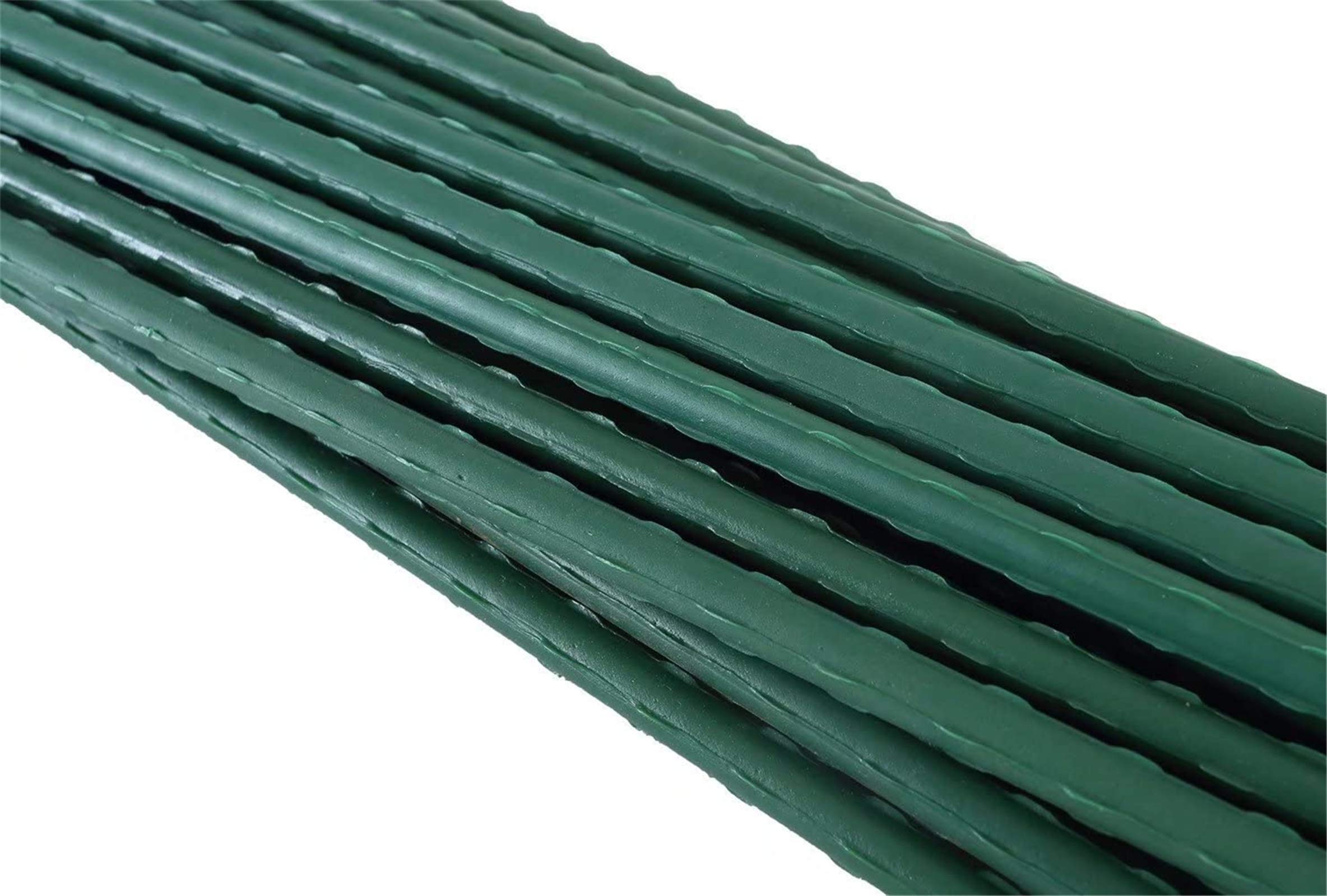 Tingyuan 25-Pack 5 FT & 25-Pack 6 FT Garden Stakes Bundle - Heavy Duty Plant Support for Tomatoes, Vines, Flowers & Outdoor Gardening