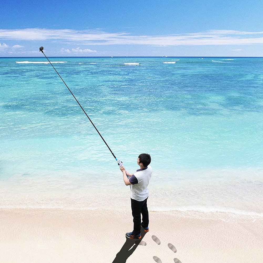 Extendable Selfie Stick 2.7m (8.9ft) - Adjustable Phone Tripod & Camera Pole for GoPro, Xiaomi Yi, SJCAM - Perfect for Travel, Vlogging, and Outdoor Adventures