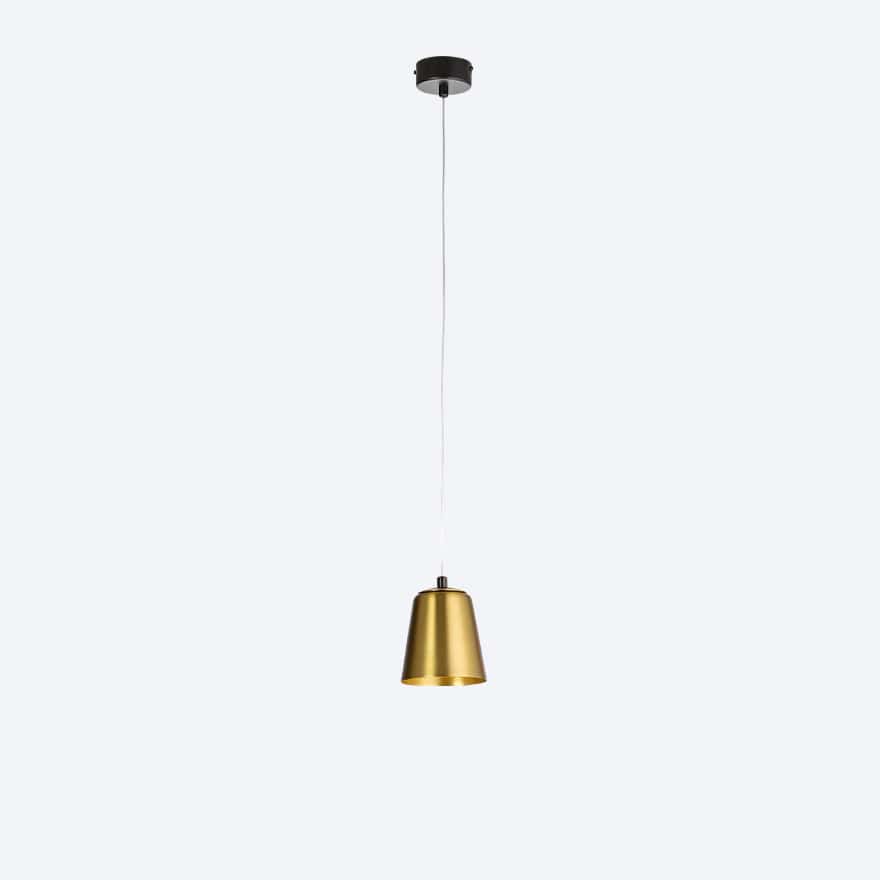 CATERPILLAR 1 LED Pendant Light with Yosh Shade - Modern Industrial Lighting for Dining Room, Kitchen Island & Bar Decor