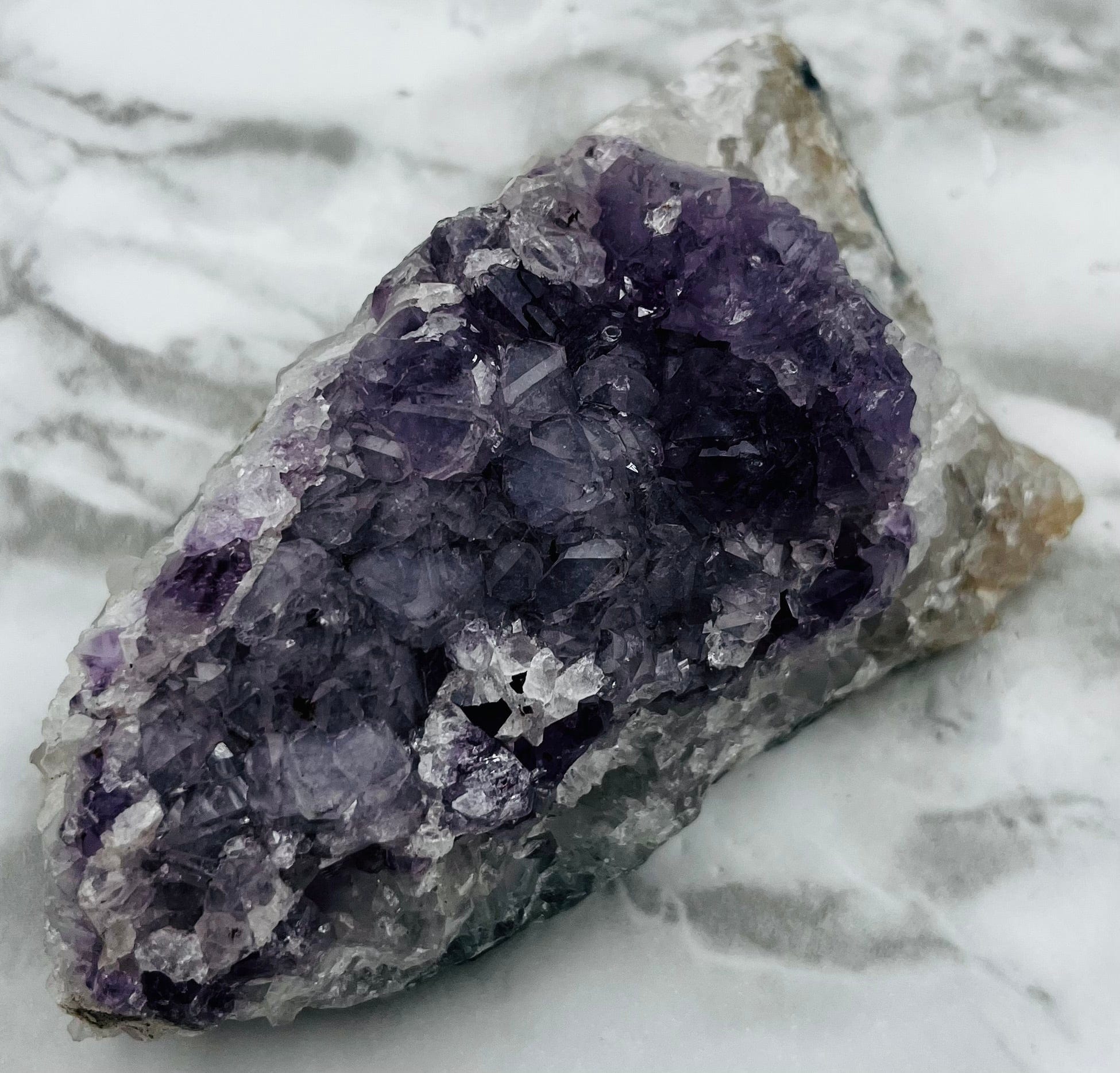 Natural Amethyst Cluster Specimen - Raw Purple Quartz Crystal for Healing, Meditation & Home Decor - Perfect for Gifts, Feng Shui & Spiritual Practices