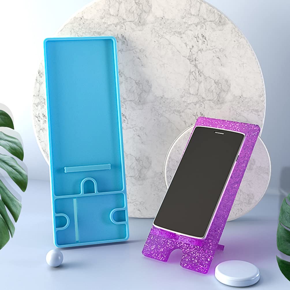 EXCEART Silicone Mold for DIY Phone Holder - Crystal Epoxy Resin Casting Molds for Smartphones, Jewelry Making & Cellphone Bracket - Perfect for Crafting, Home Decor & Gift Making