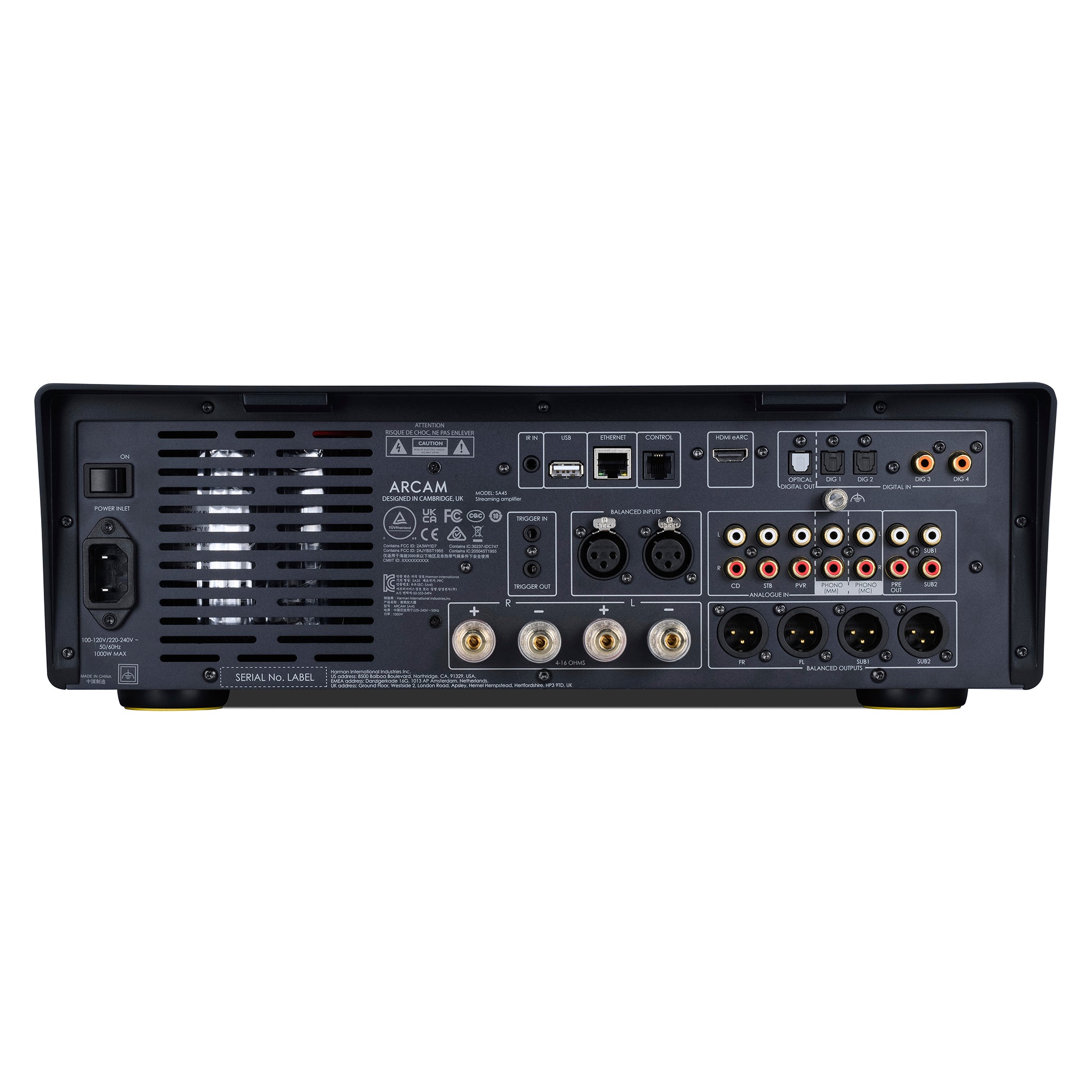 Arcam SA45 Hi-Fi Streaming Integrated Amplifier - Premium Audio for Home Theater & Music Listening