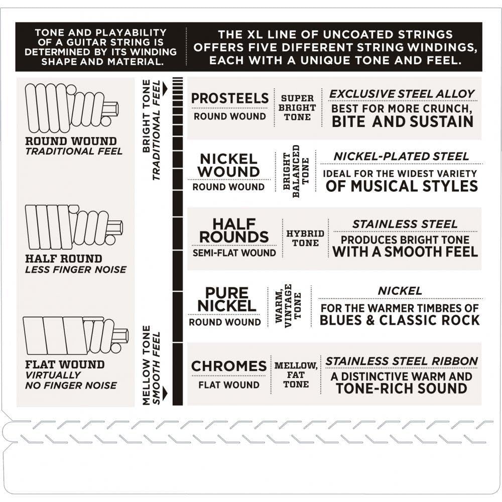 D'Addario XL Nickel Half Round Bass Guitar Strings ENR70 - Long Scale, Super Light Gauge 40-95, 4-String Set (Pack of 1) - Perfect for Jazz, Blues & Rock Bass Players