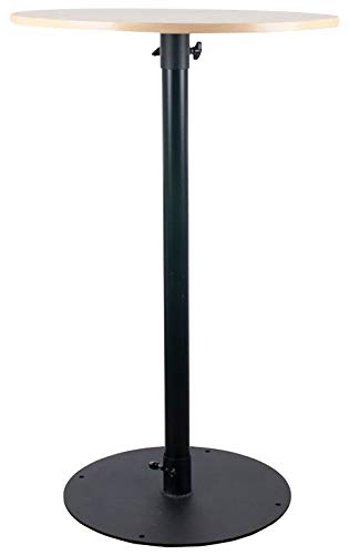 8-Piece Club Scene Highboy Table Set with White Scrim, Carry Bag, DJ Facade & 2 Totem Stands - Perfect for Nightclubs, Bars, and Event Venues
