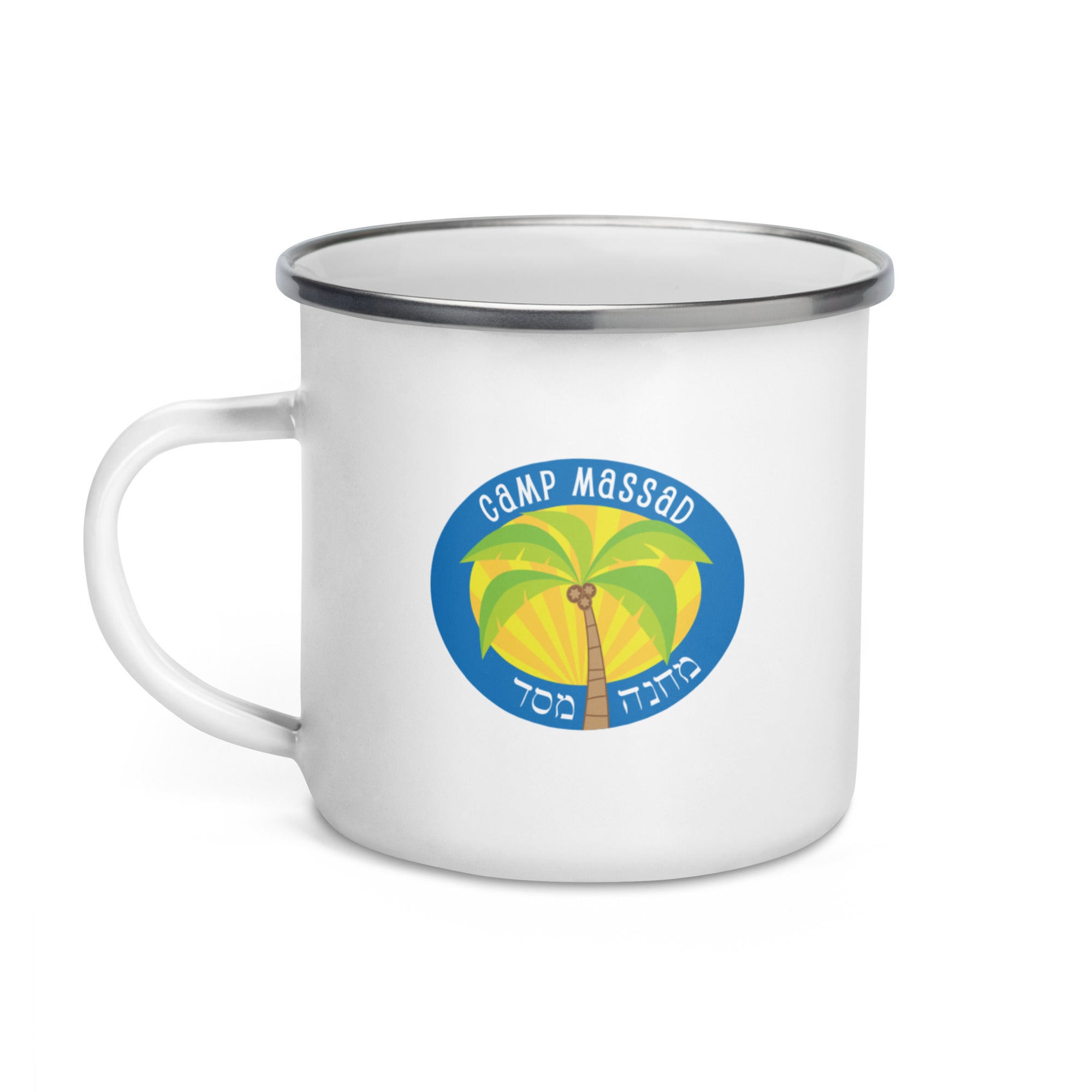 Premium Massad Enamel Camping Mug - Durable & Lightweight Coffee Cup for Outdoor Adventures, Picnics & Travel - Rust-Free, BPA-Free (12oz/16oz) - Perfect for Camping, Hiking & Backpacking
