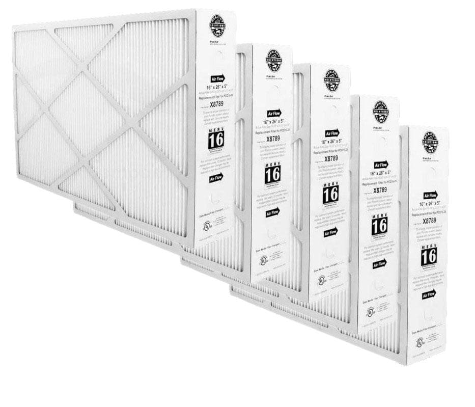 Lennox X8789 MERV 16 Air Filter 16x26x5 (5 Pack) - High Efficiency HVAC Furnace & AC Filters for Cleaner Indoor Air in Homes & Offices