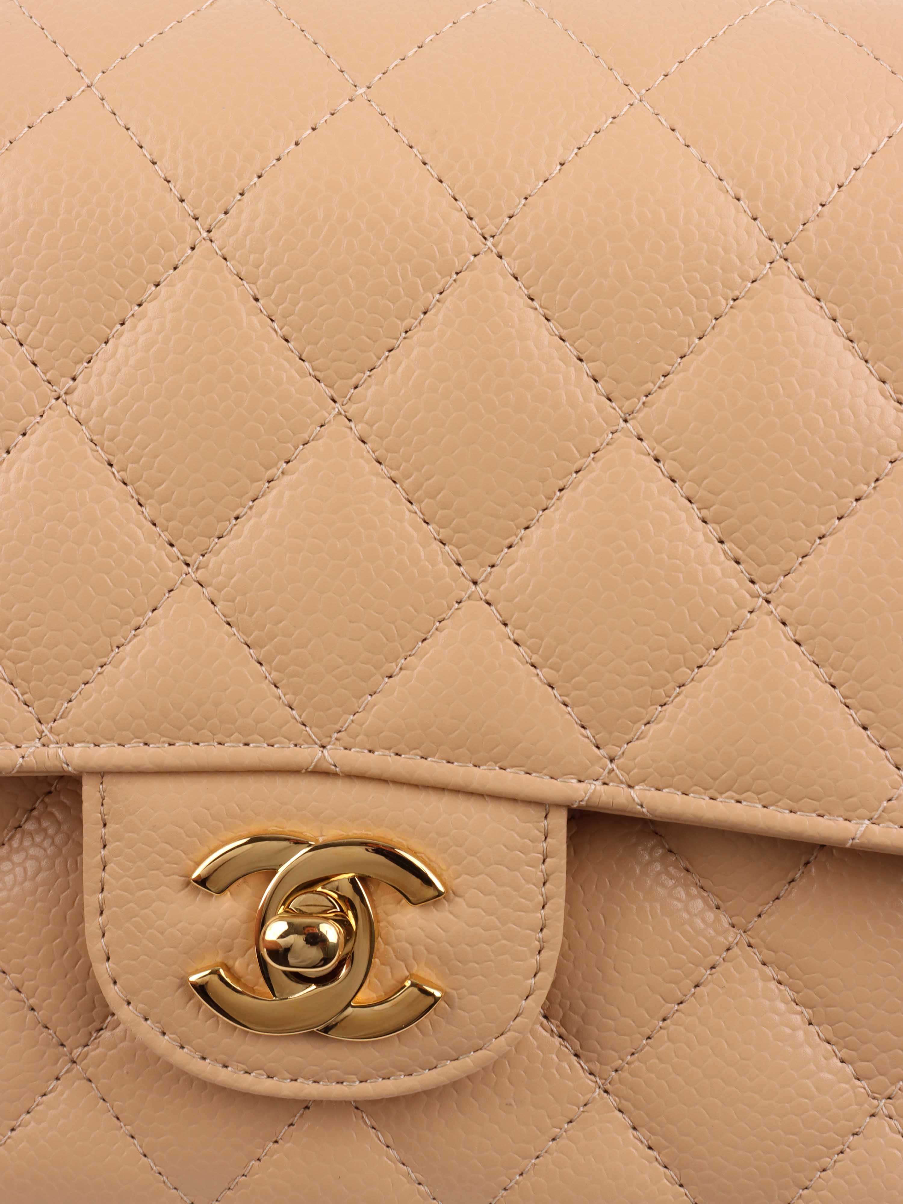 Chanel Beige Medium Classic Flap Bag - Timeless Luxury Handbag for Women | Perfect for Work, Evening Events & Special Occasions