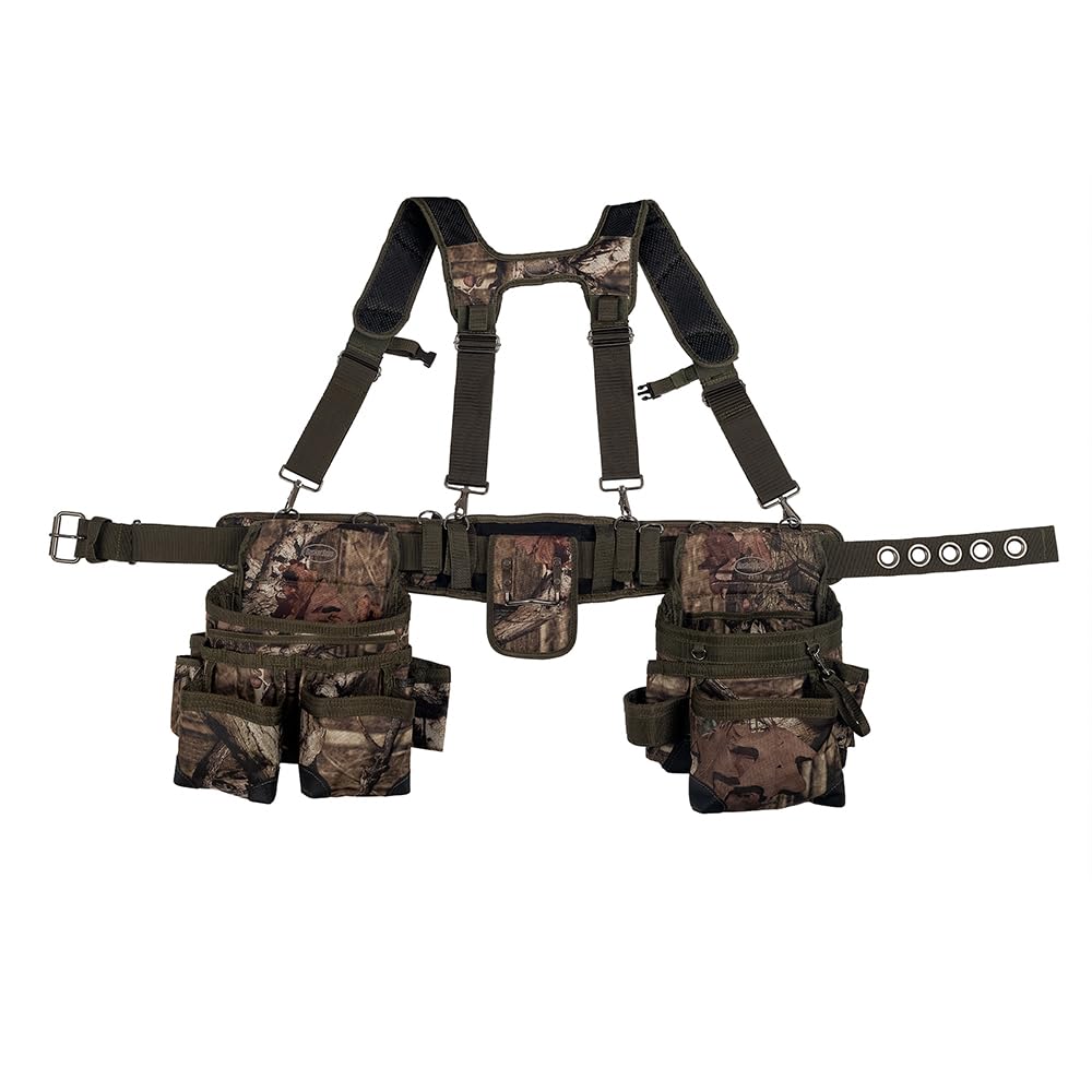 Bucket Boss Camo Tool Belt with Suspenders - Original Series (85035) 52