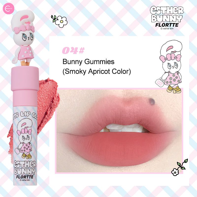 FLORTTE x BUNNY Milky Lip Cream - Hydrating Tinted Lip Balm with Shea Butter & Vitamin E | Moisturizing & Nourishing for Soft Lips | Perfect for Daily Wear, Makeup Looks & Gift Giving