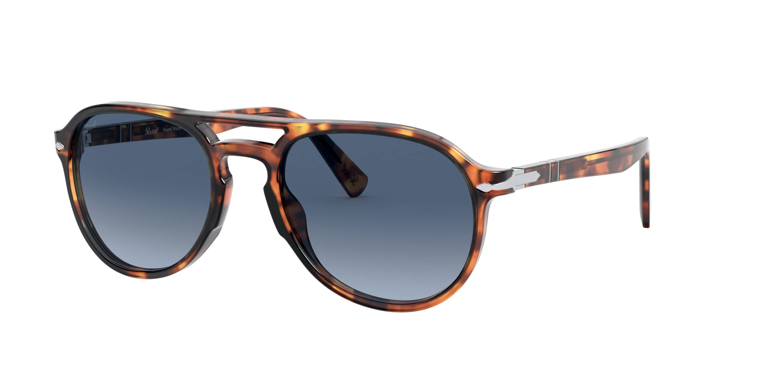 Persol PO3235S Classic Aviator Sunglasses for Men & Women - Polarized UV Protection Lenses - Stylish Retro Pilot Shades for Driving, Travel & Outdoor Activities