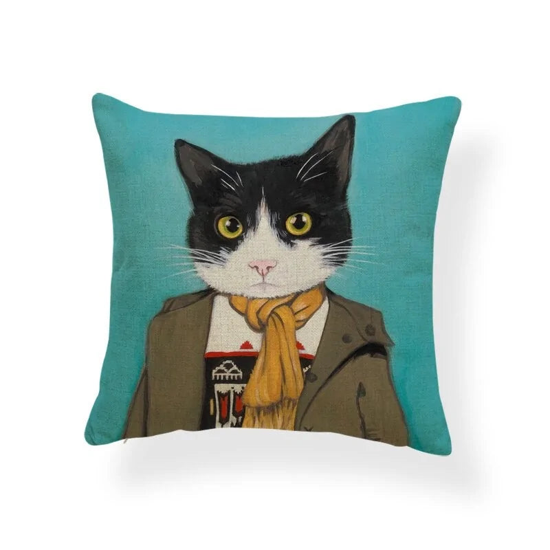 Stylish Cat-Themed Pillow Covers - Soft Decorative Cushion Cases for Living Room, Bedroom, or Nursery - Perfect for Pet Lovers & Home Decor