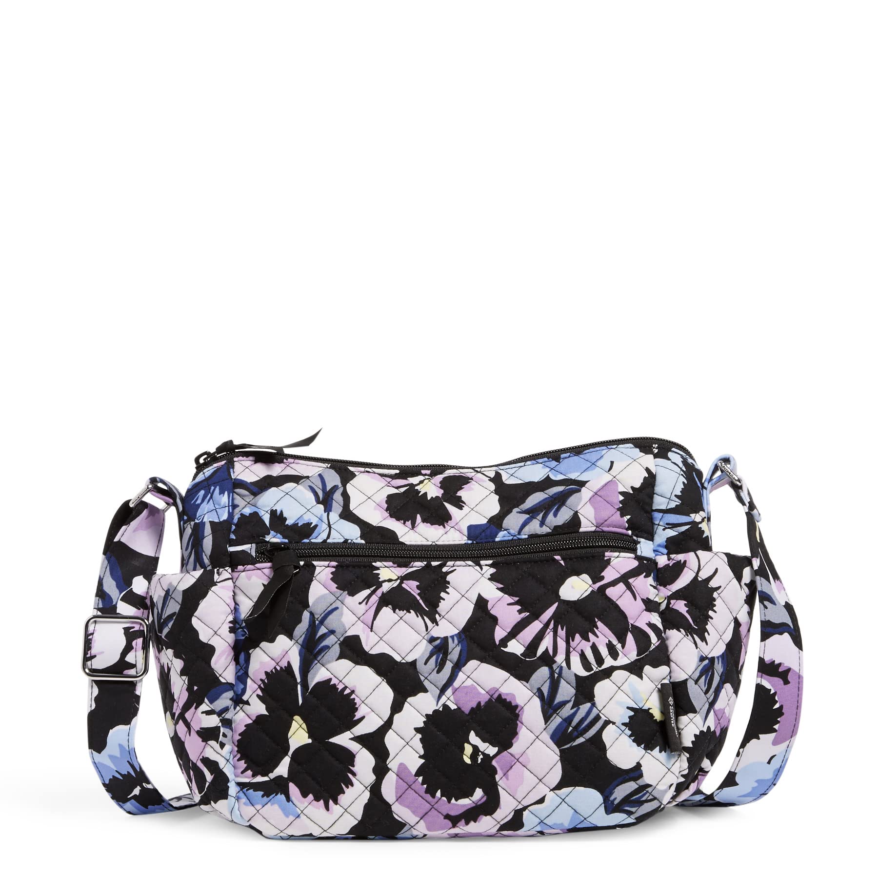 Vera Bradley Cotton On-The-Go Crossbody Purse - Lightweight Women's Shoulder Bag for Travel, Shopping & Everyday Use