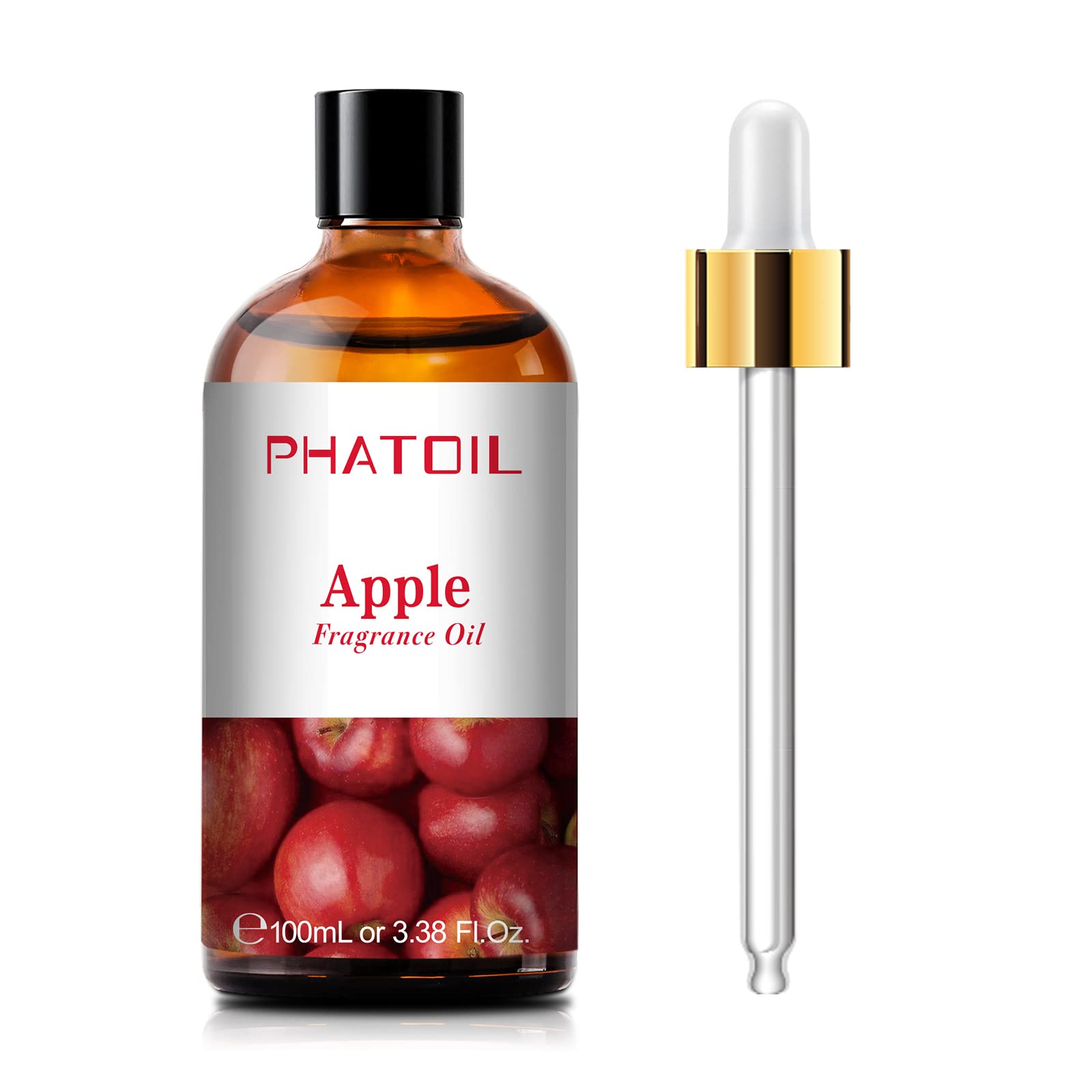 3.38 Fl Oz Apple Fragrance Essential Oil for Aromatherapy Diffusers - 100% Pure Scented Oil for Home, Yoga, Relaxation, DIY Candles & Soap Making - Perfect for Stress Relief & Aromatherapy Sessions