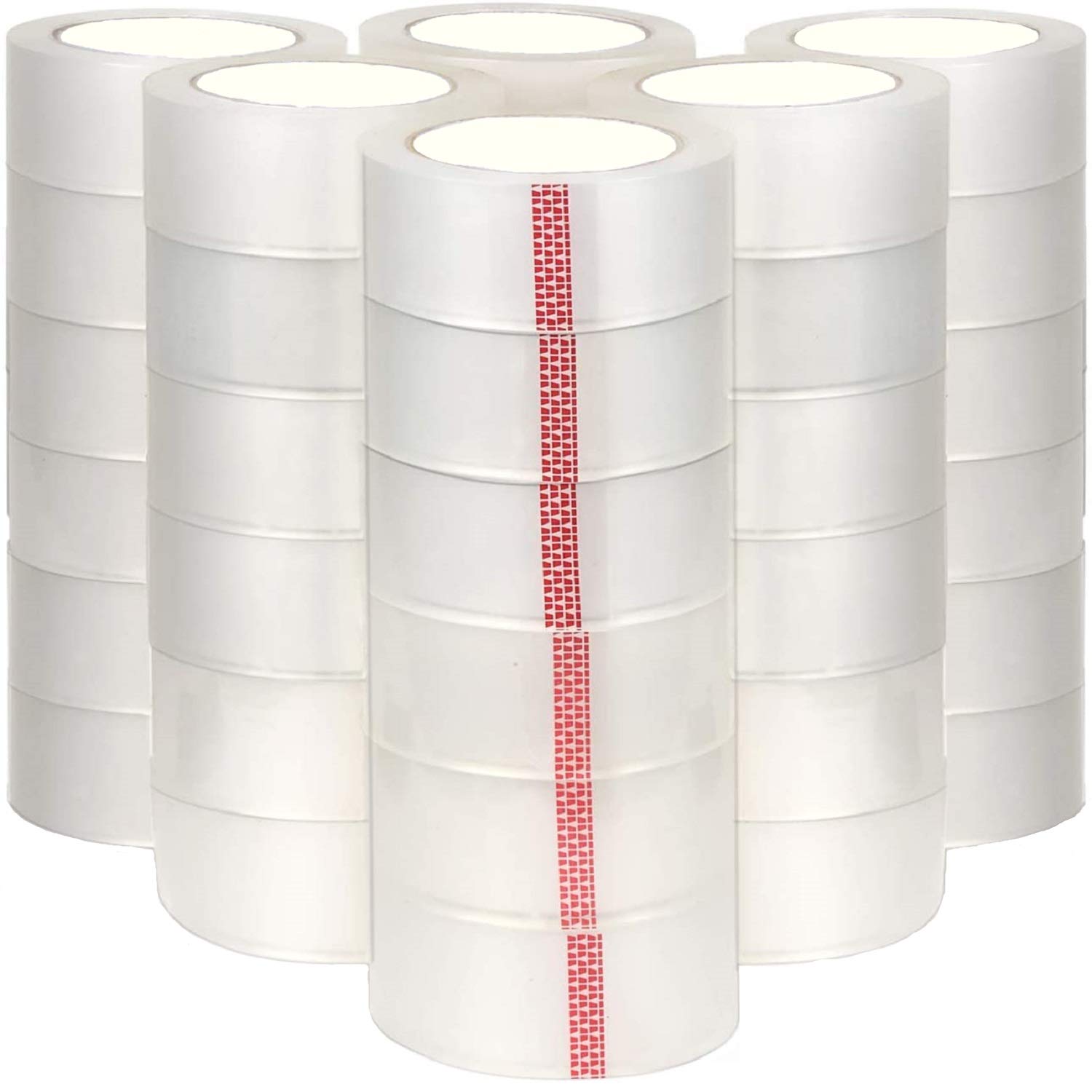 Shield Tape Heavy Duty Packing Tape - 2 Inch x 110 Yards (72 Rolls Clear) - 3 Inch Core for Dispenser Refill - Strong Packaging Tape for Moving, Storage & Shipping - Perfect for Ecommerce, Warehouse & Home Packing Needs