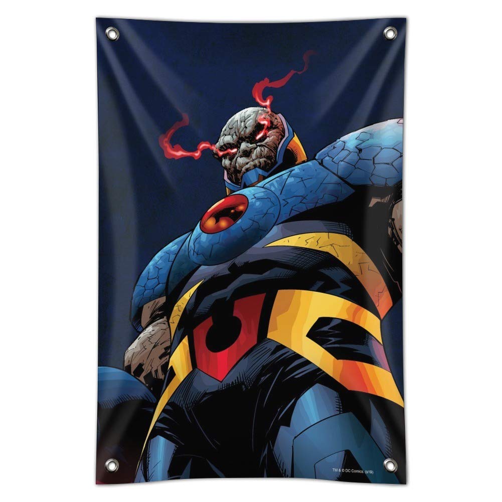 Superman vs Darkseid Metal Wall Sign - DC Comics Superhero & Villain Decor for Home, Office, or Man Cave - Perfect for Comic Book Fans & Collectors